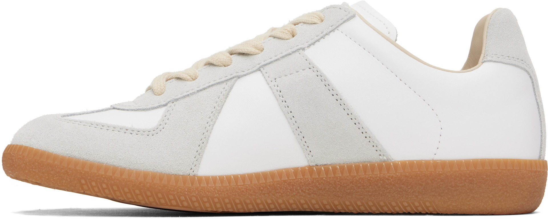 Maison Margiela - Baskets Replica blanc et gris