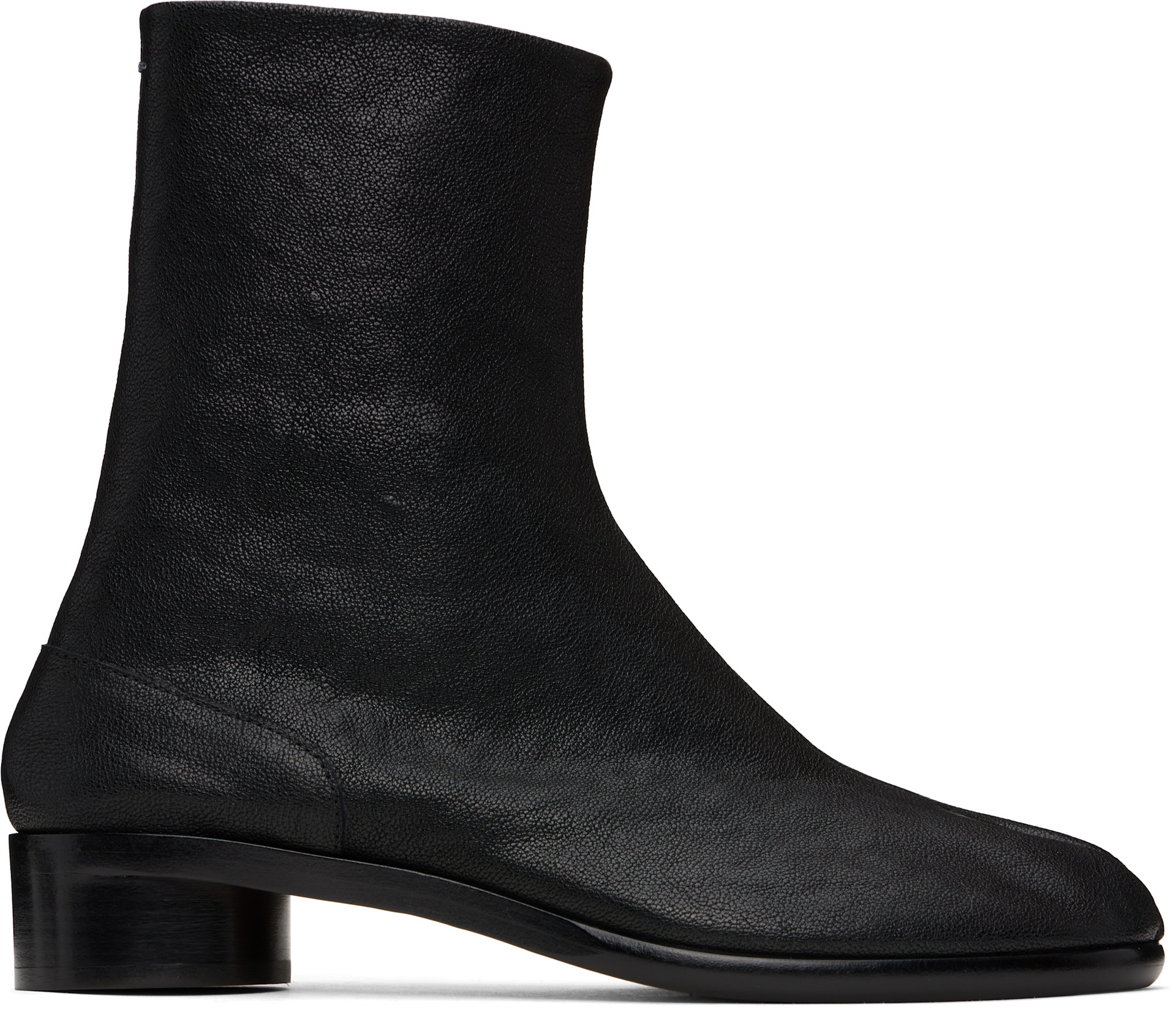 Maison Margiela: Black Tabi Ankle Boots | SSENSE
