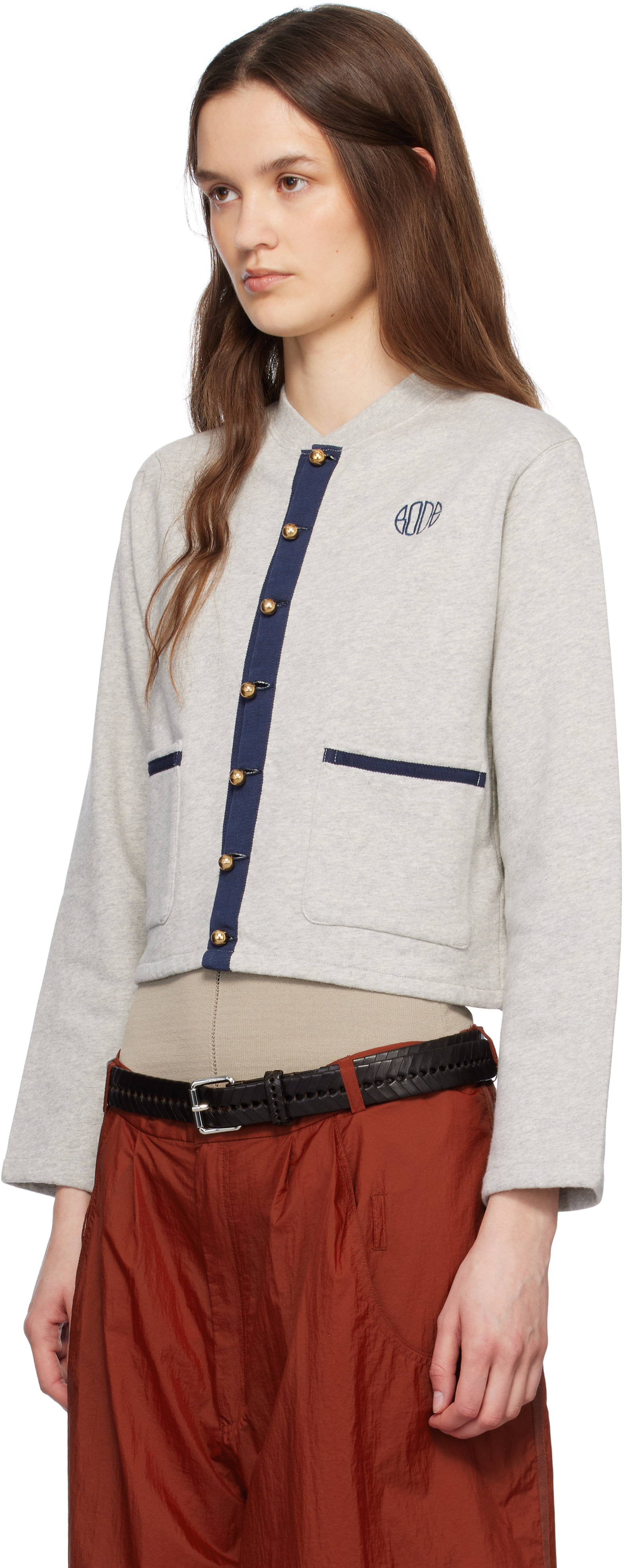 Bode - Cardigan chiné gris