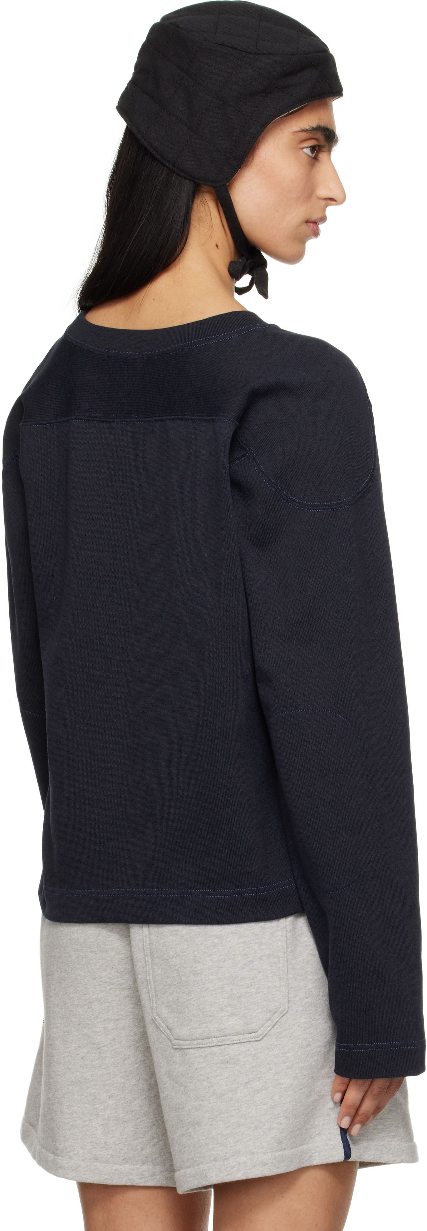 Bode - Navy 'Rec' Pullover Sweatshirt