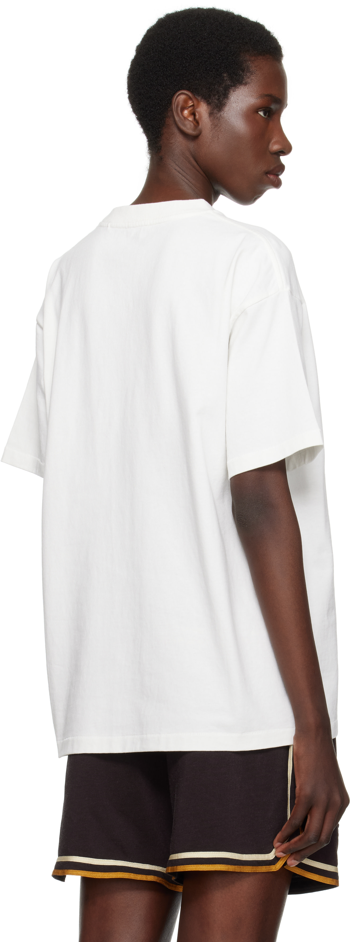 Bode: Off-White Sportsman Patch Pocket T-shirt | SSENSE
