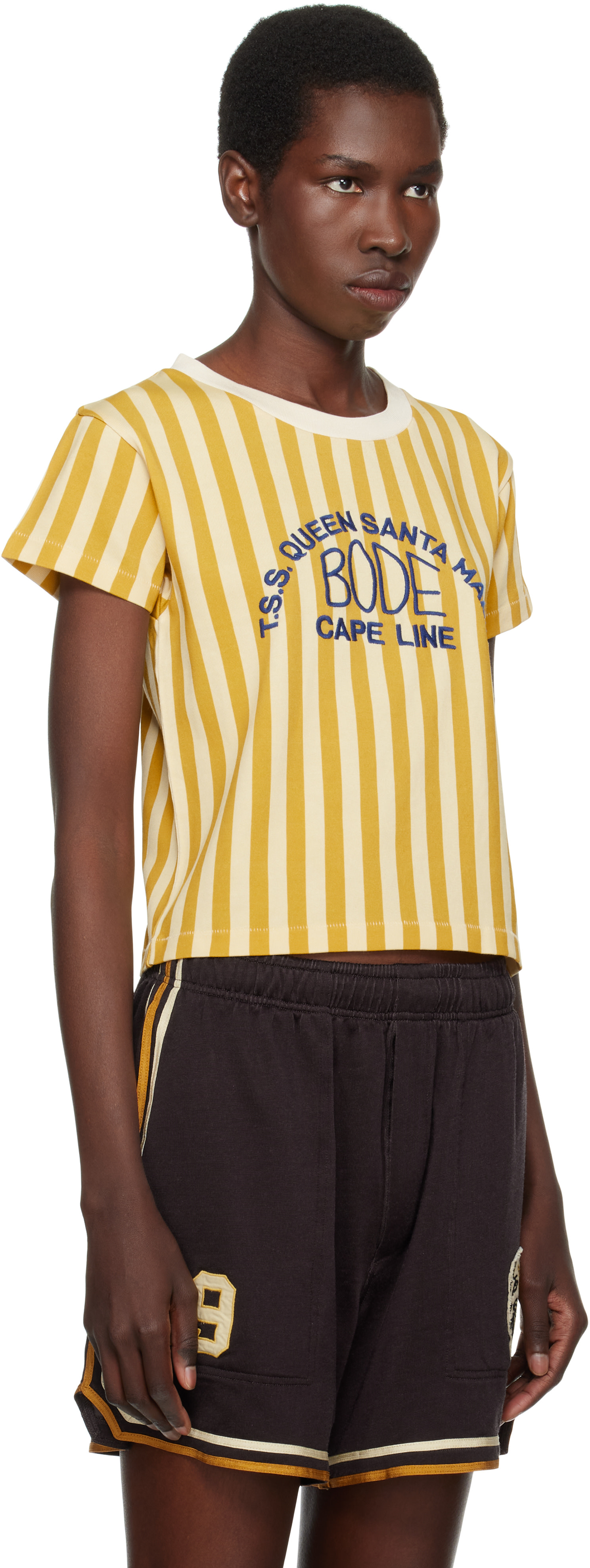 Bode - T-shirt Medalist jaune