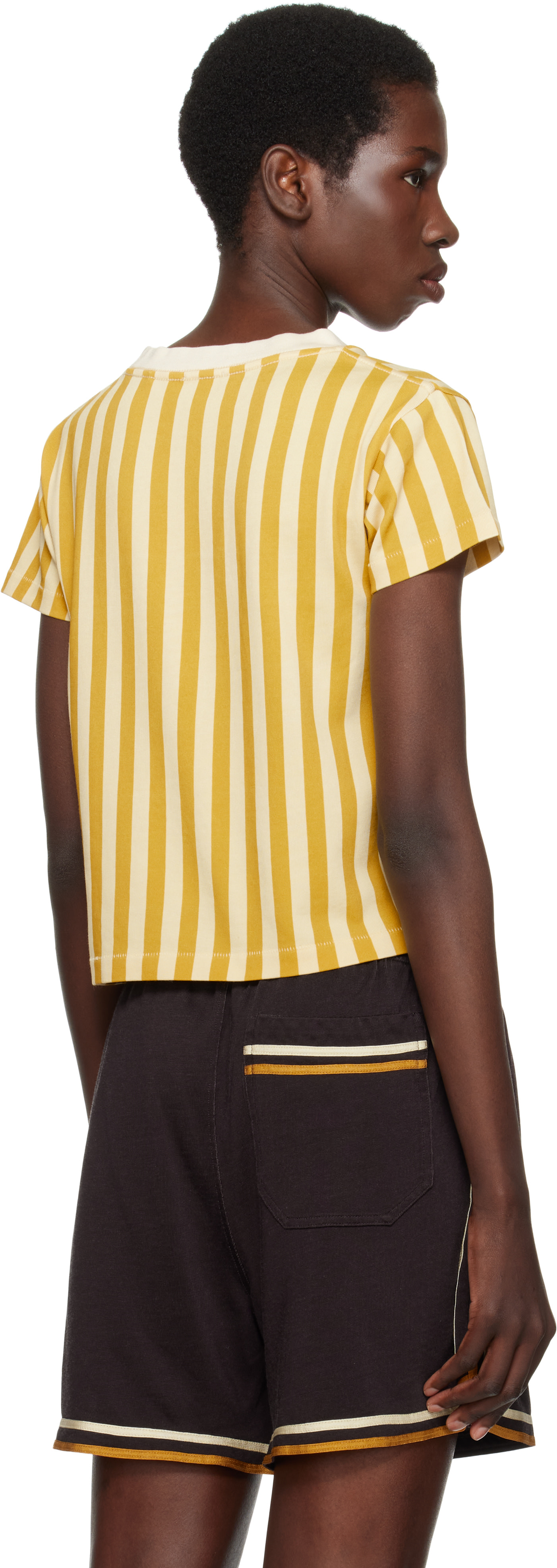 Bode - T-shirt Medalist jaune