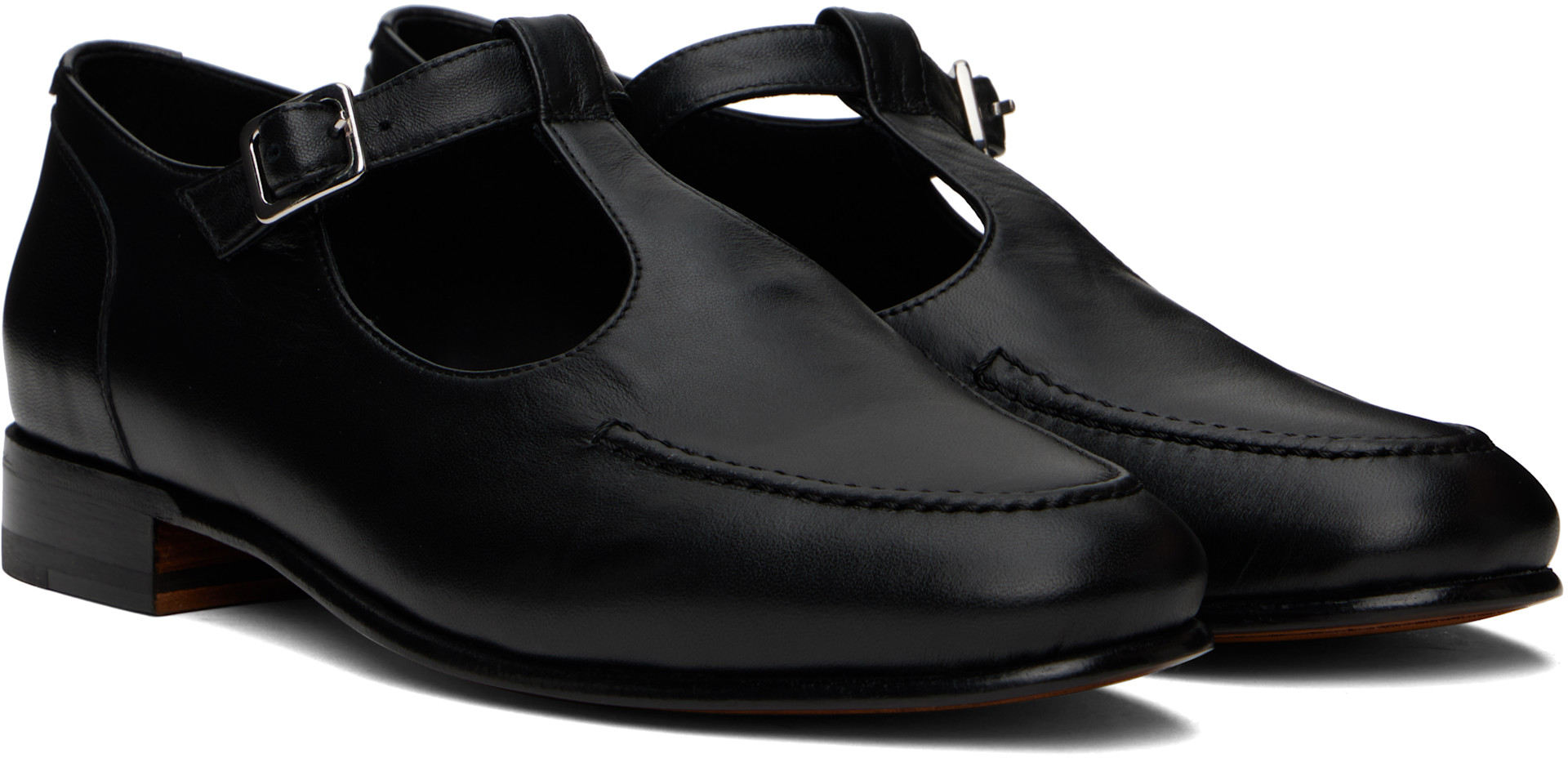 Bode - Black School Monkstraps