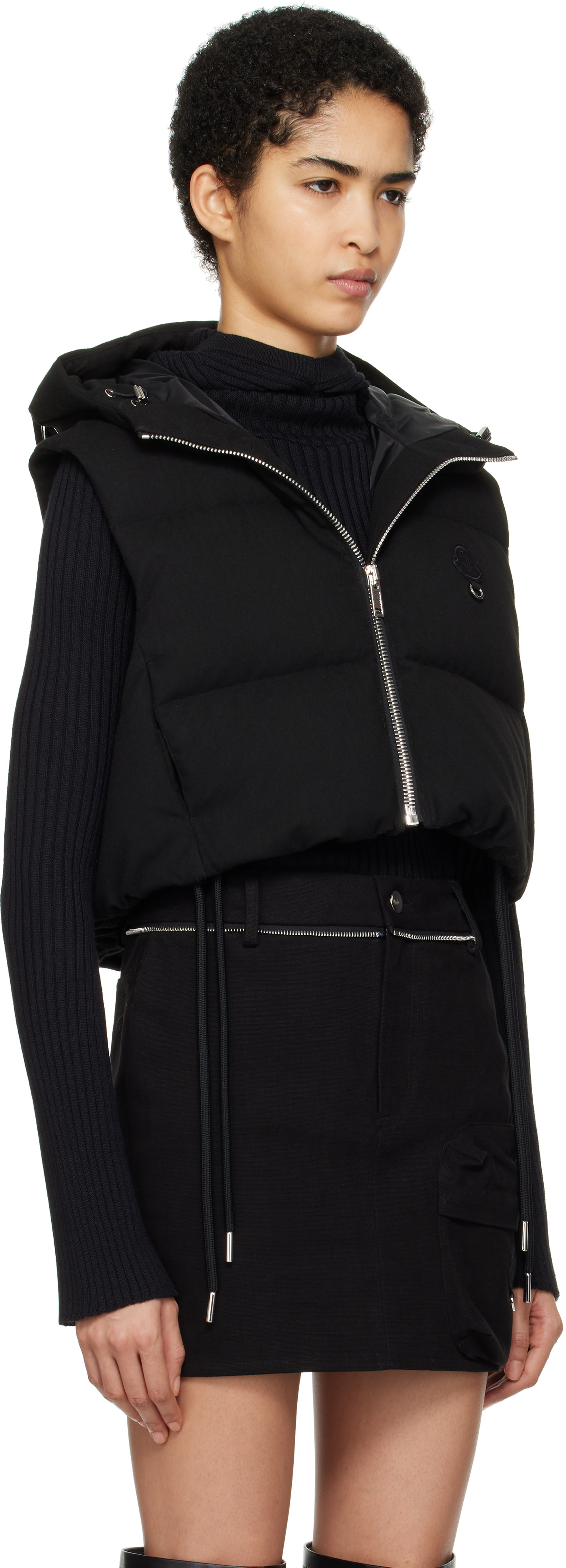Moncler Genius: Moncler x Willow Smith ブラック Alexi ダウンベスト 