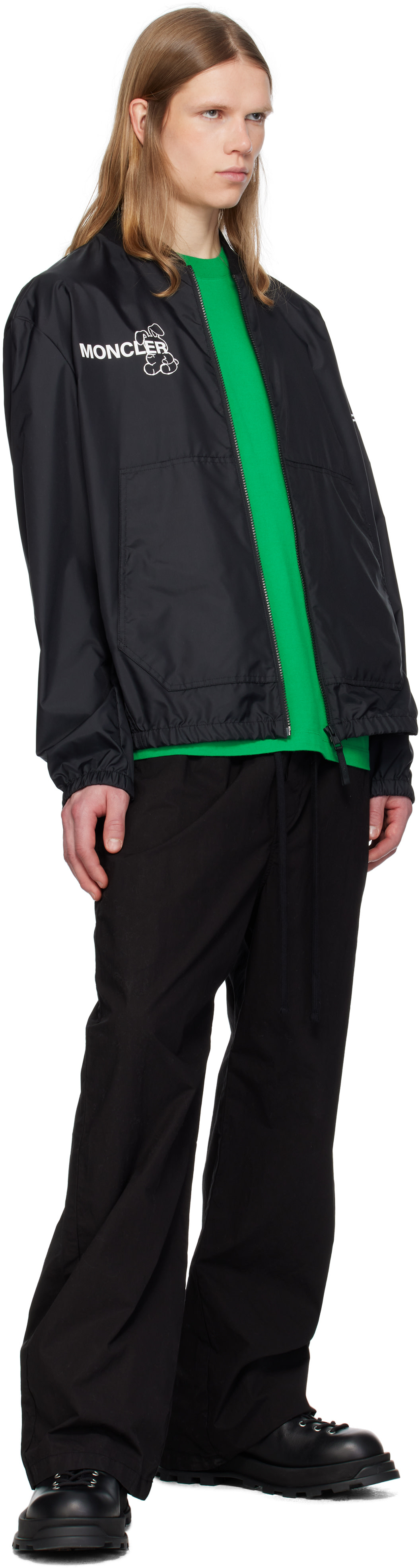モンクレール Moncler Genius: 7 Moncler FRGMT Hiroshi Fujiwara Black Ostria