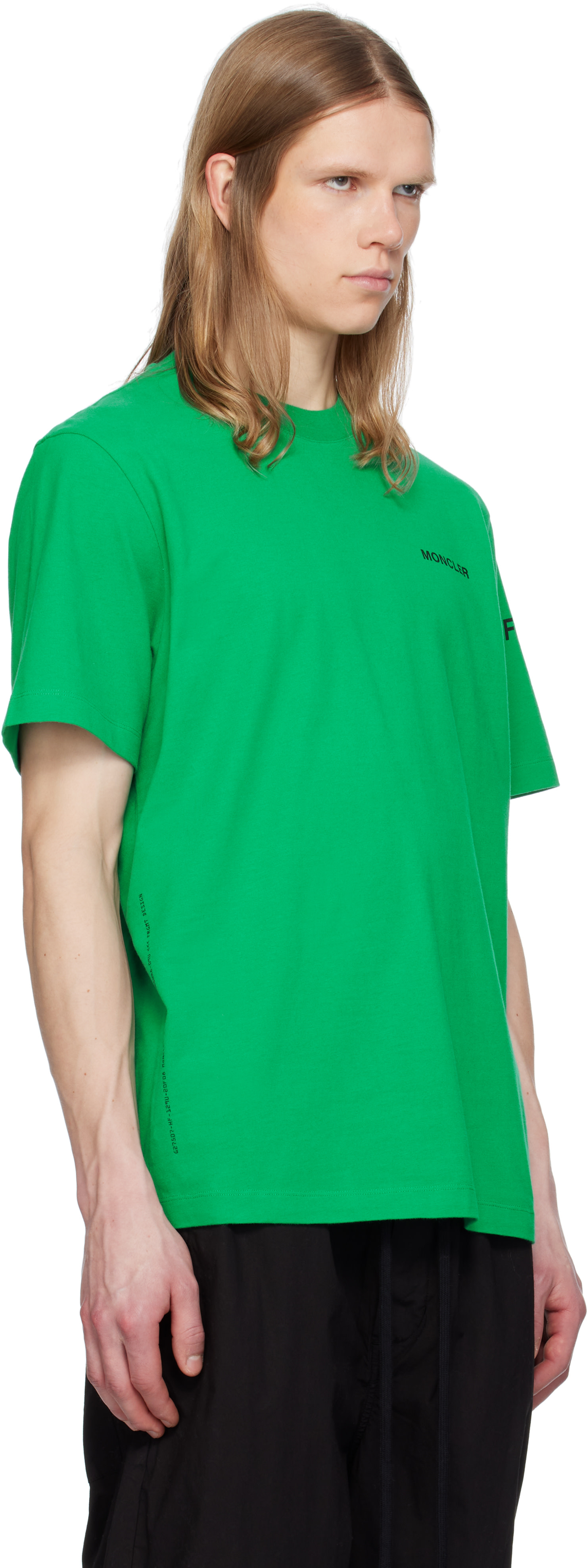 Moncler Genius: Moncler x FRGMT Hiroshi Fujiwara Green Maxi Logo T
