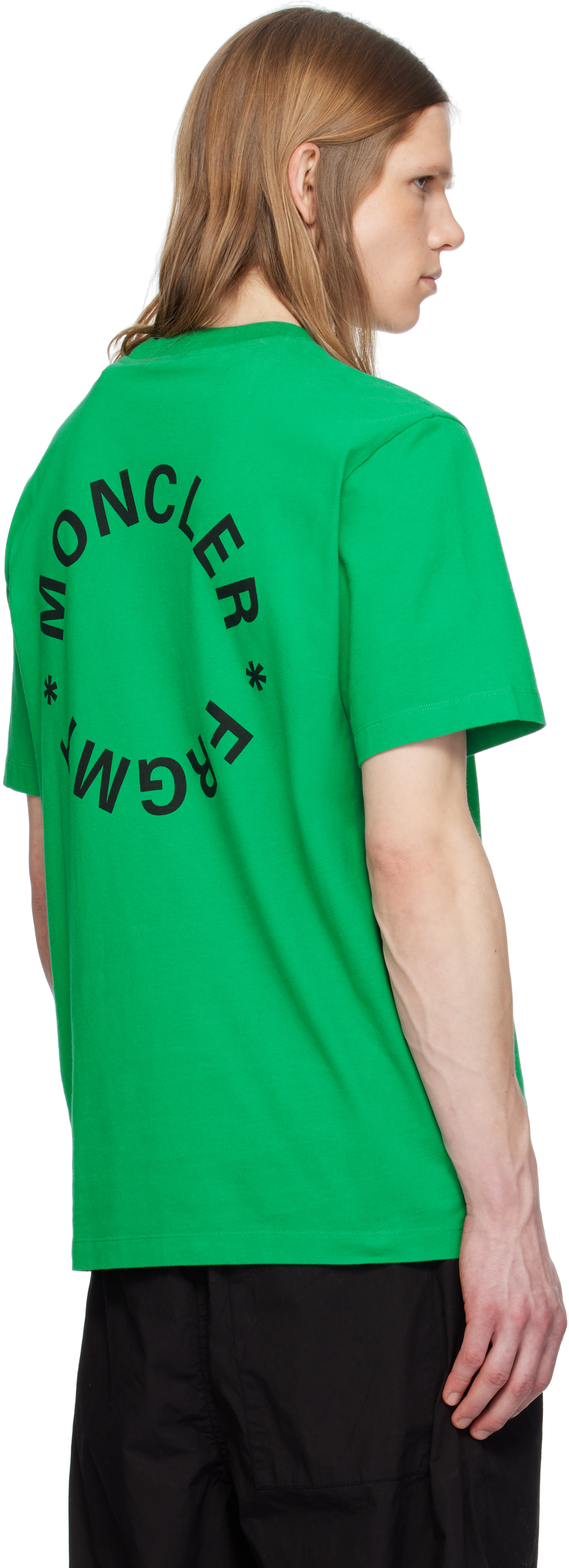 Moncler Genius: Moncler x FRGMT Hiroshi Fujiwara Green Maxi Logo T