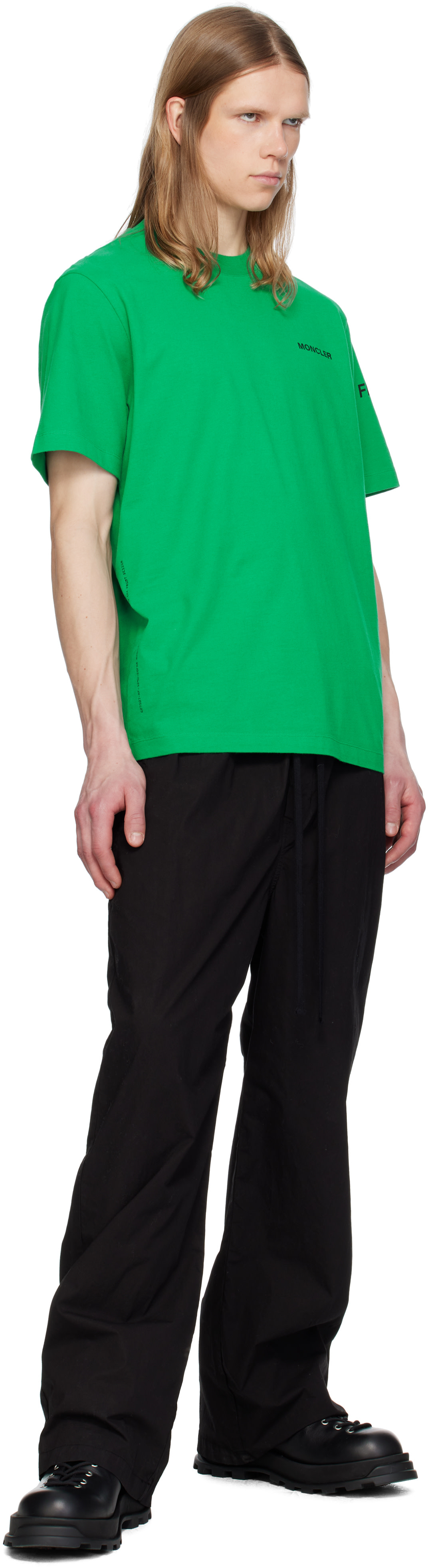 Moncler Genius: Moncler x FRGMT Hiroshi Fujiwara Green Maxi Logo T