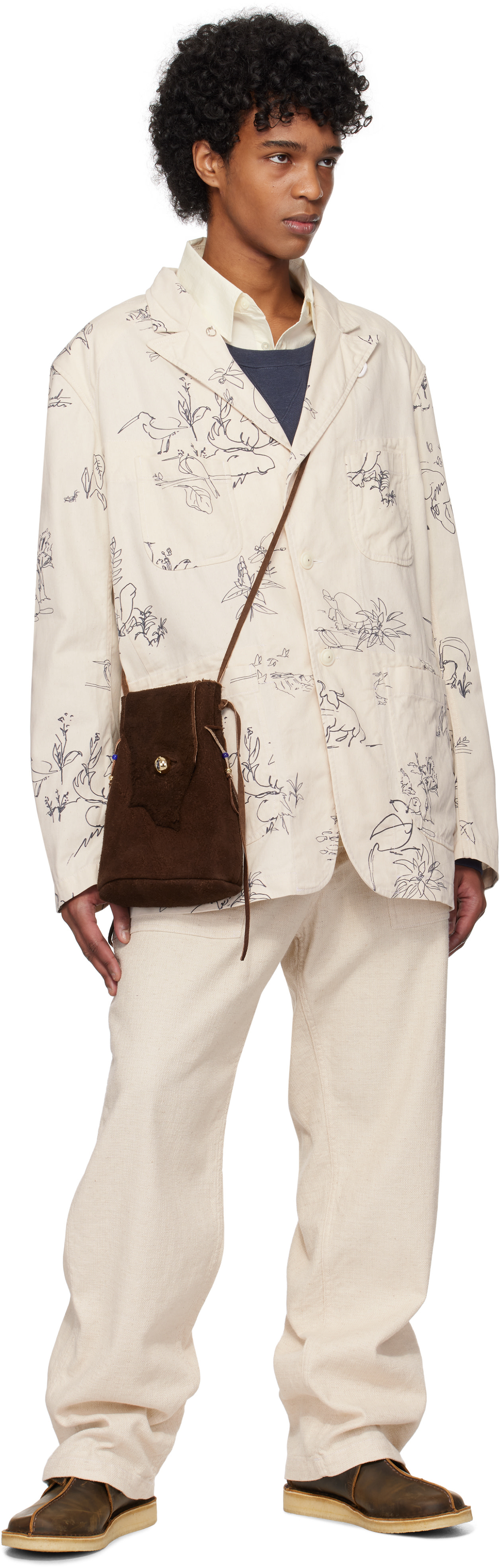 Engineered Garments: Off-White Fatigue Trousers | SSENSE