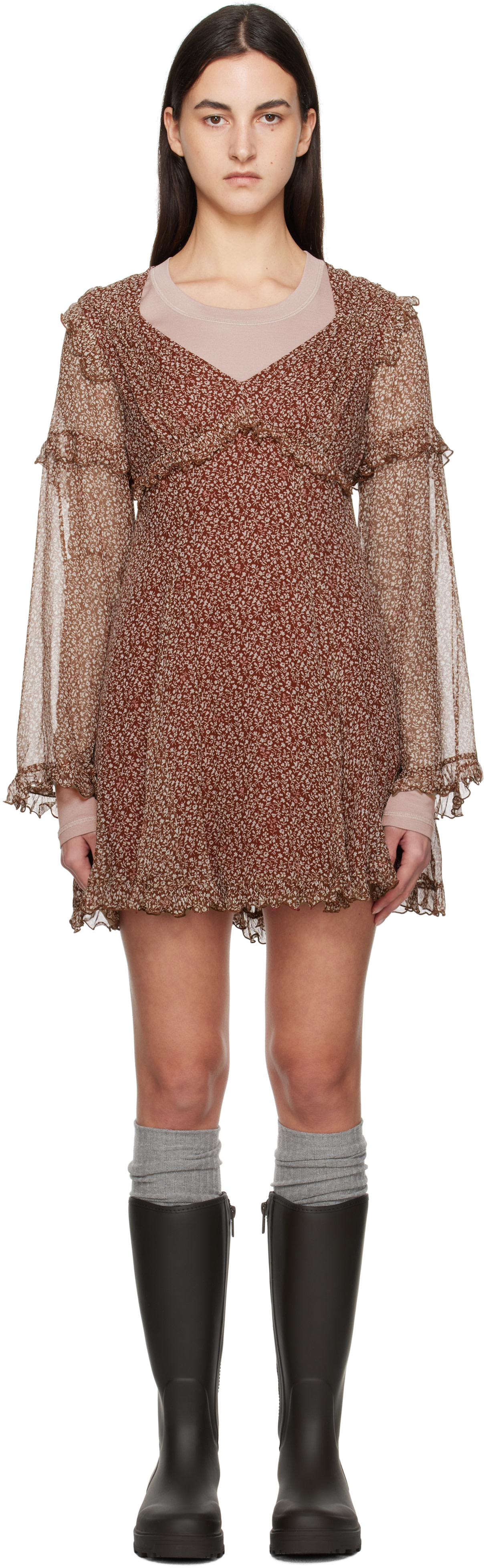 Weekend Max Mara - Robe courte Cardato bourgogne