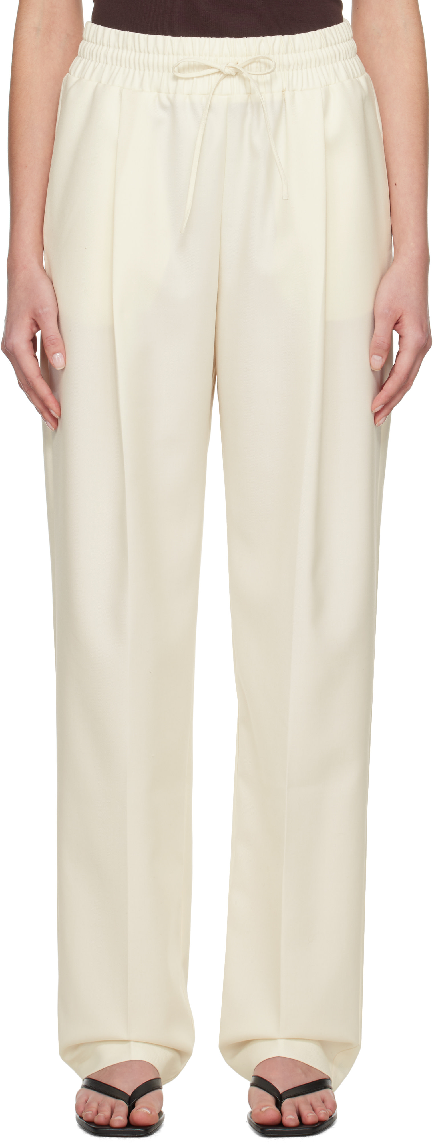 Aya Muse - Pantalon Lyra blanc cassé