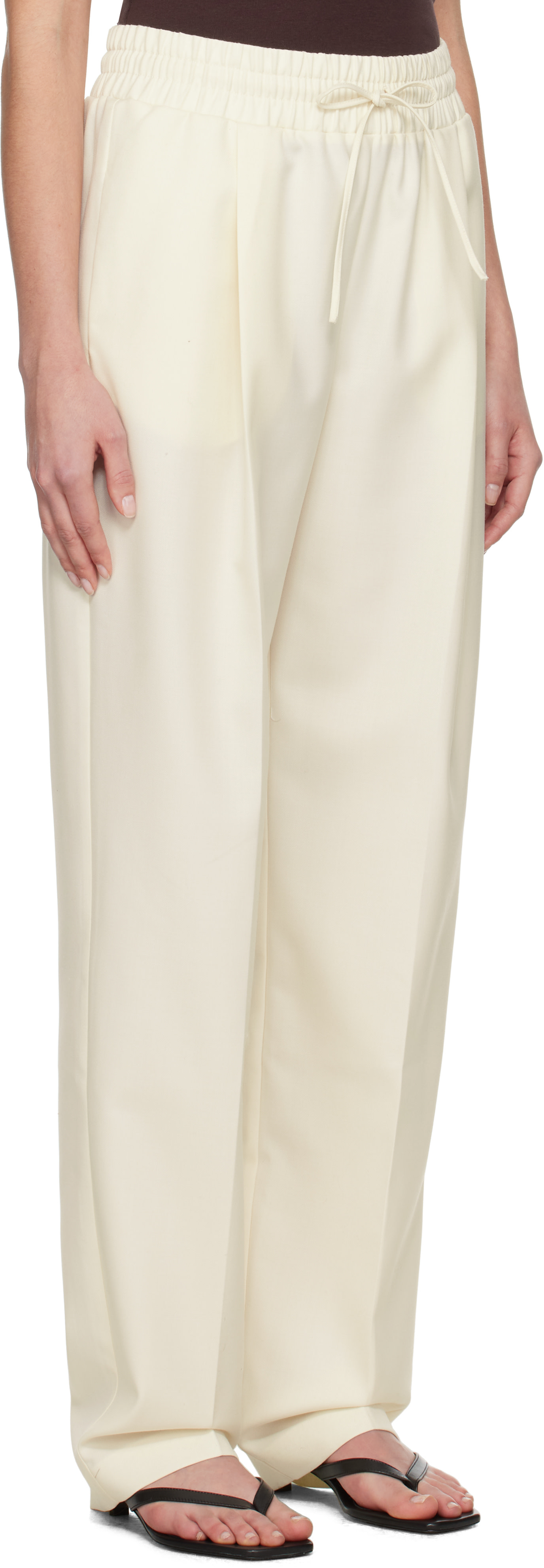 Aya Muse - Pantalon Lyra blanc cassé