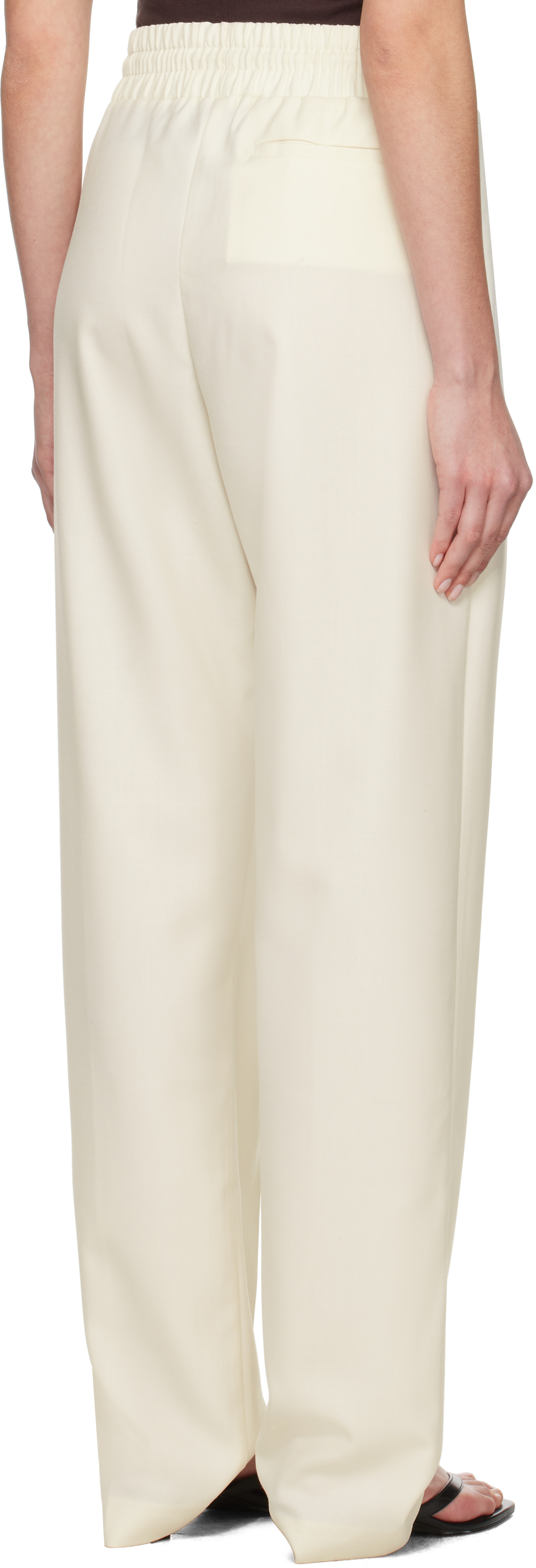 Aya Muse - Pantalon Lyra blanc cassé