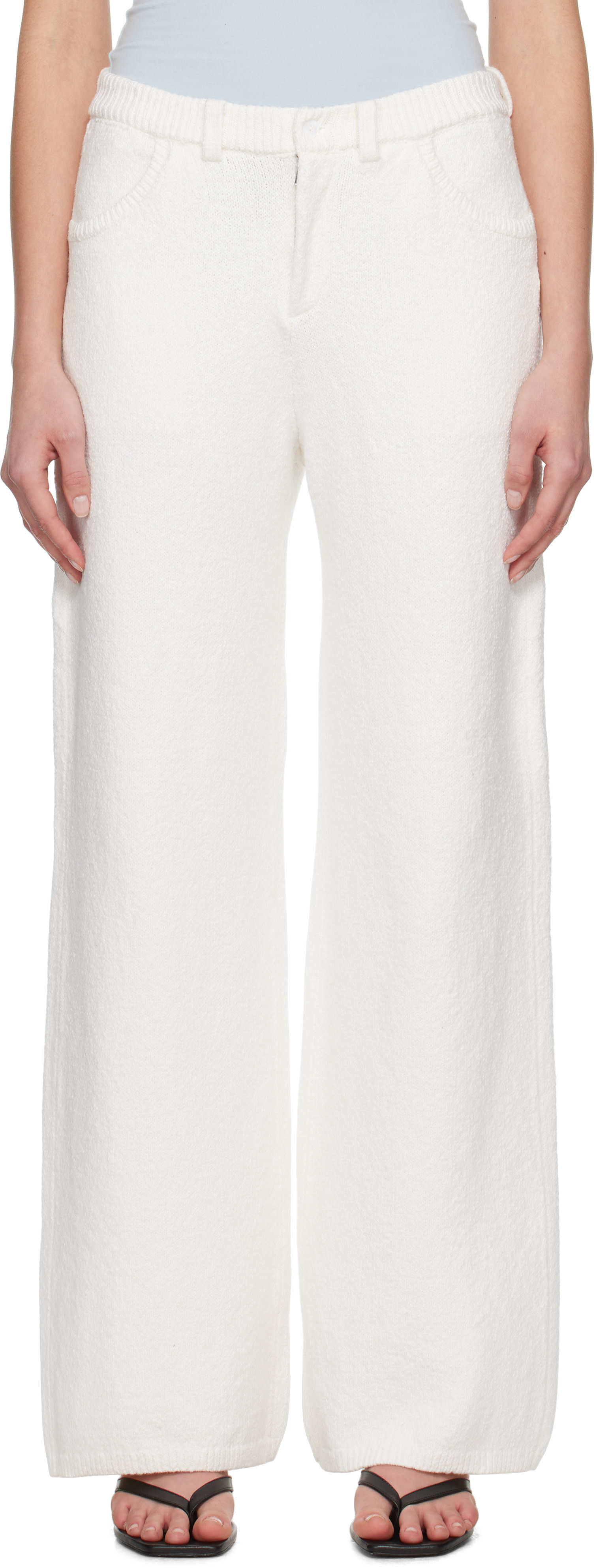 Aya Muse - Pantalon Trix blanc