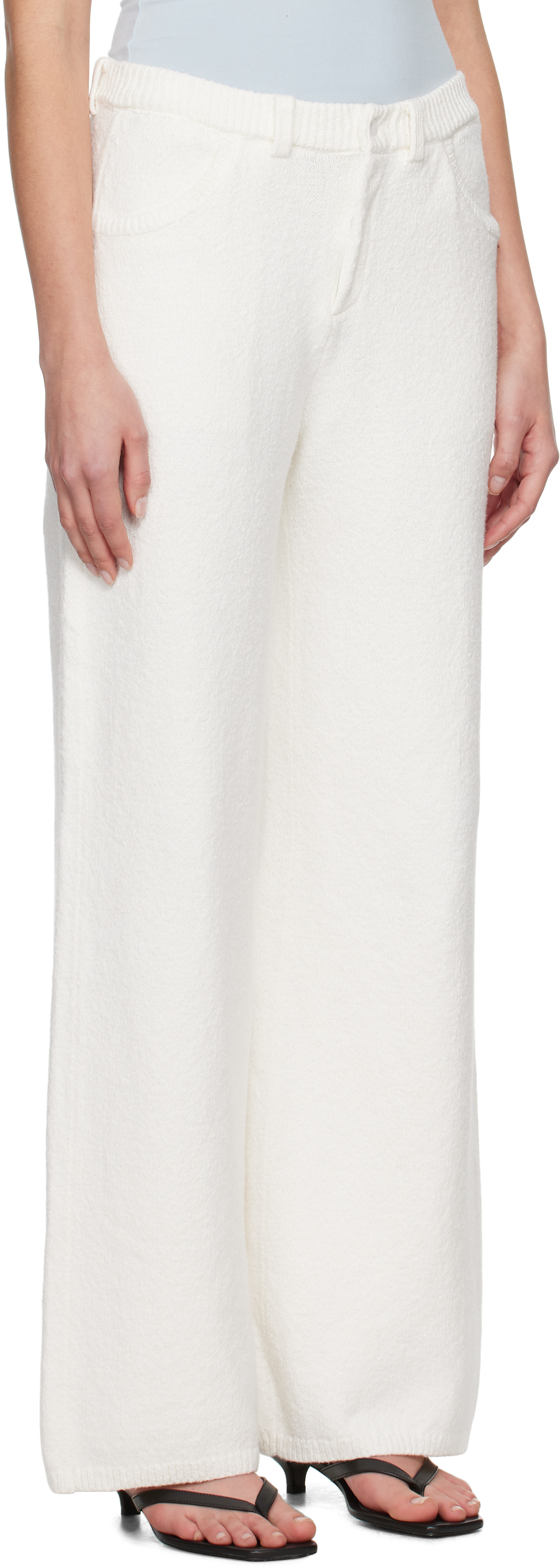 Aya Muse - Pantalon Trix blanc