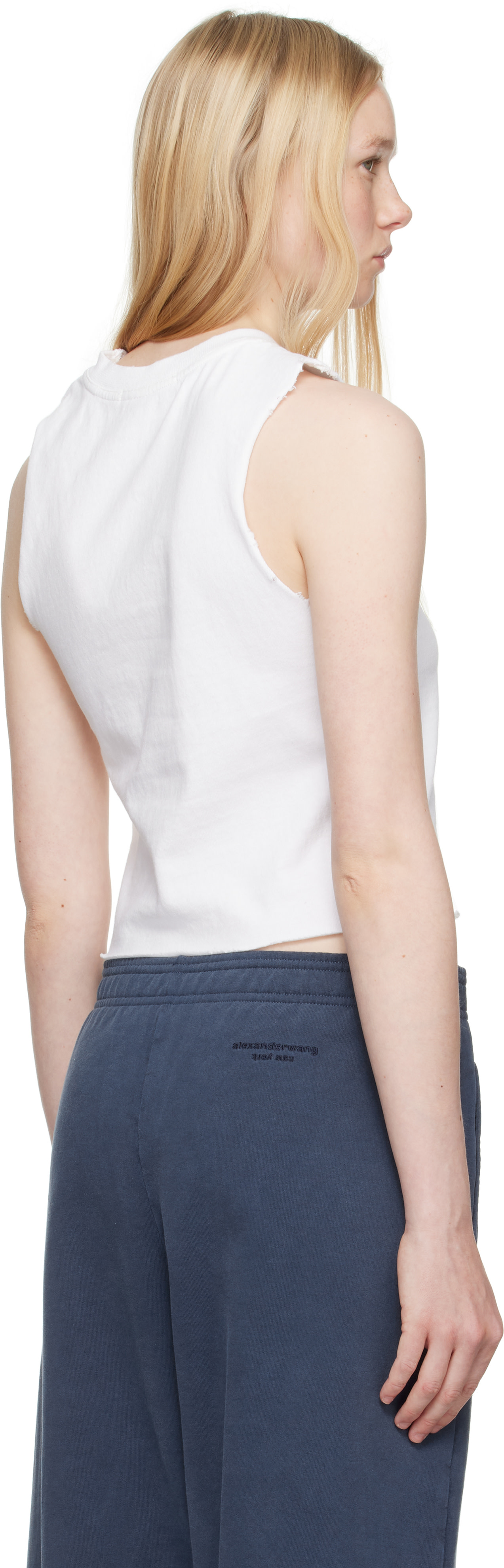 alexanderwang.t - Débardeur blanc à logo