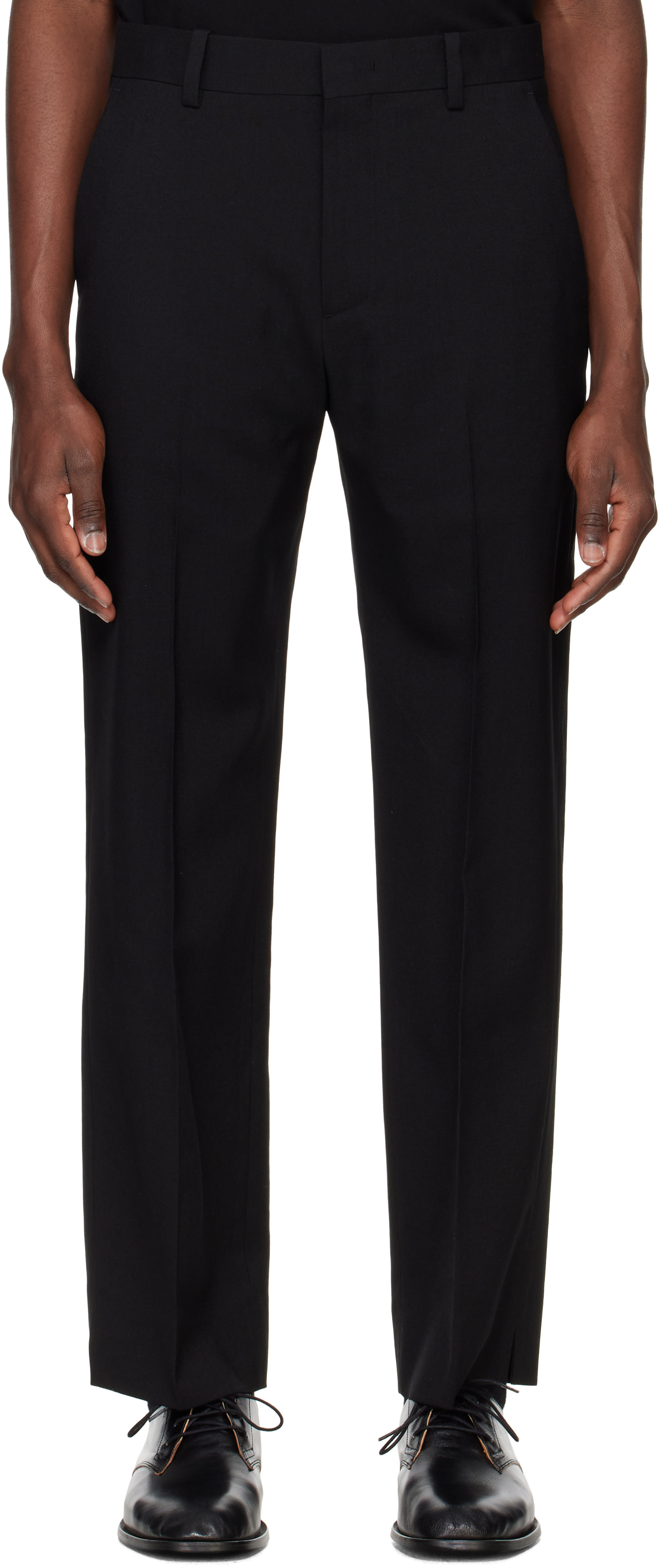 Solid Homme - Black Wool Trousers
