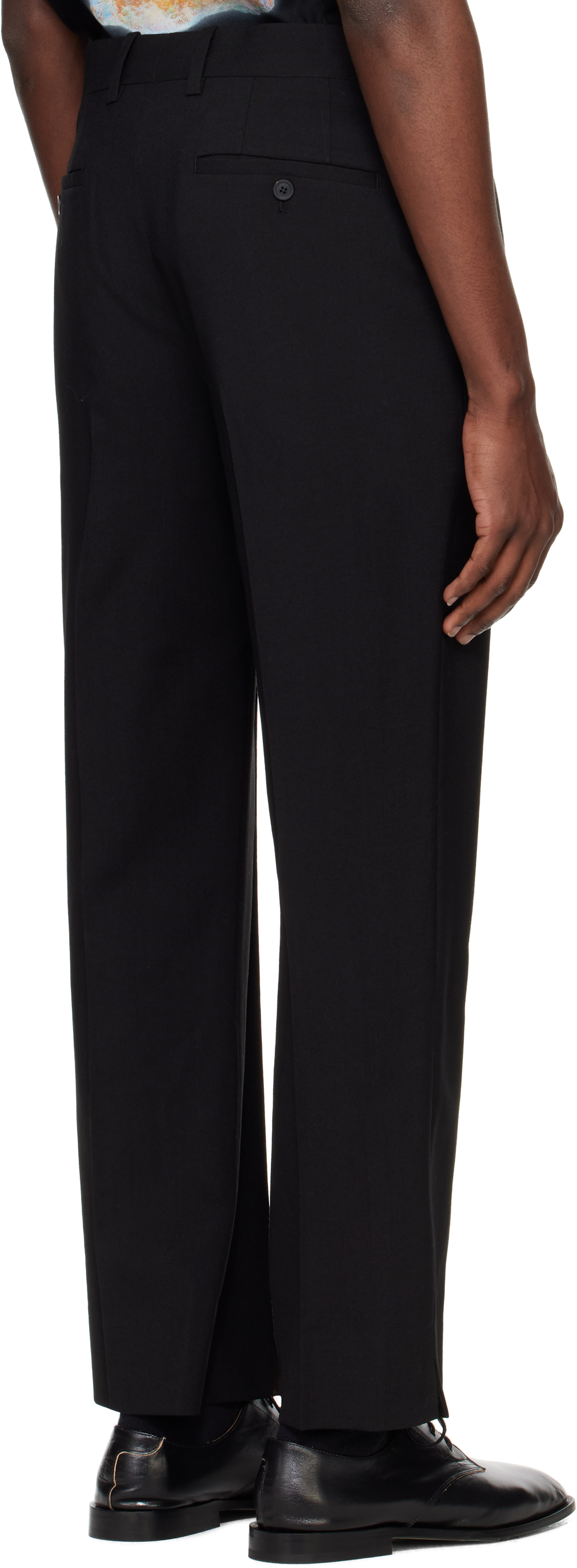 Solid Homme - Black Wool Trousers