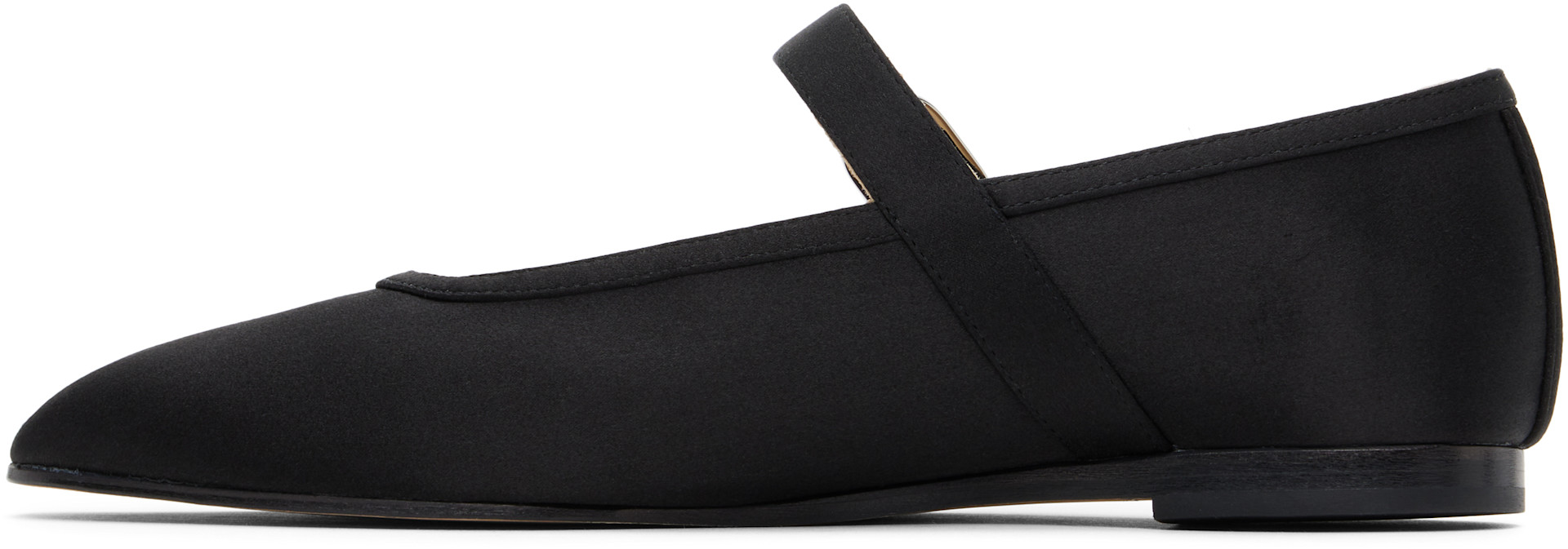 Le Monde Beryl: Black Mary Jane Ballerina Flats | SSENSE