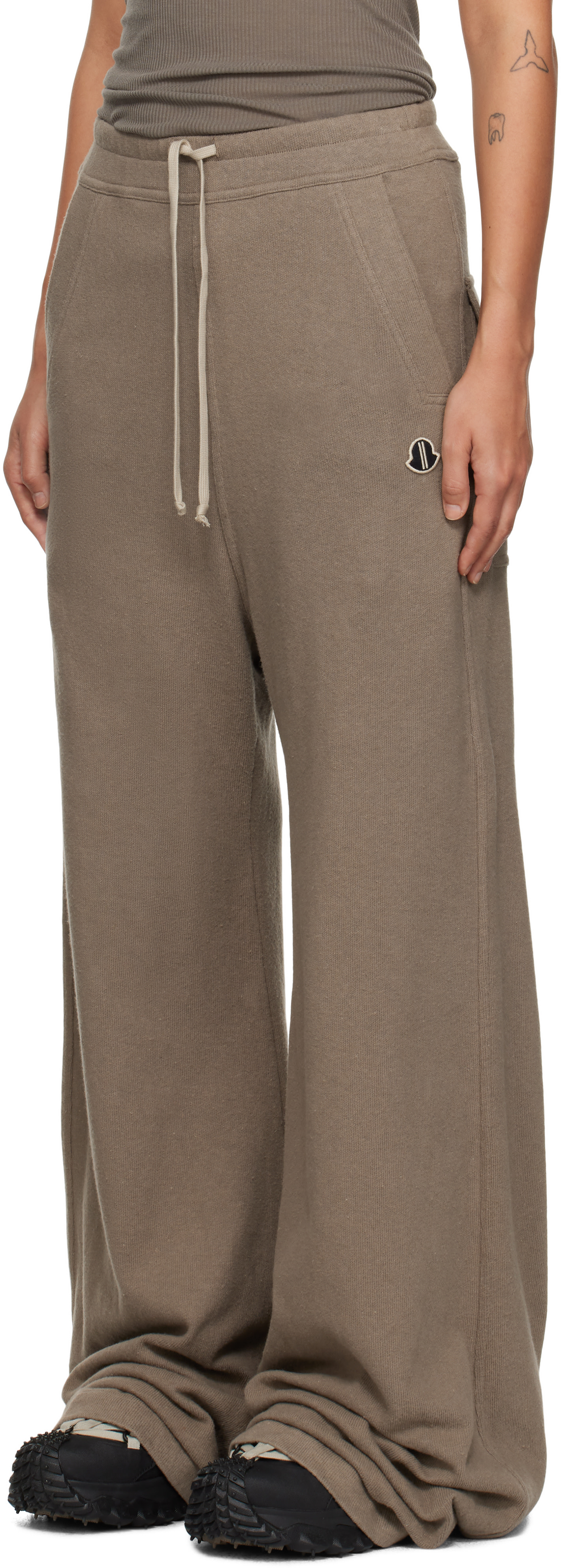 Rick Owens: Moncler + Rick Owens Gray Belas Lounge Pants | SSENSE