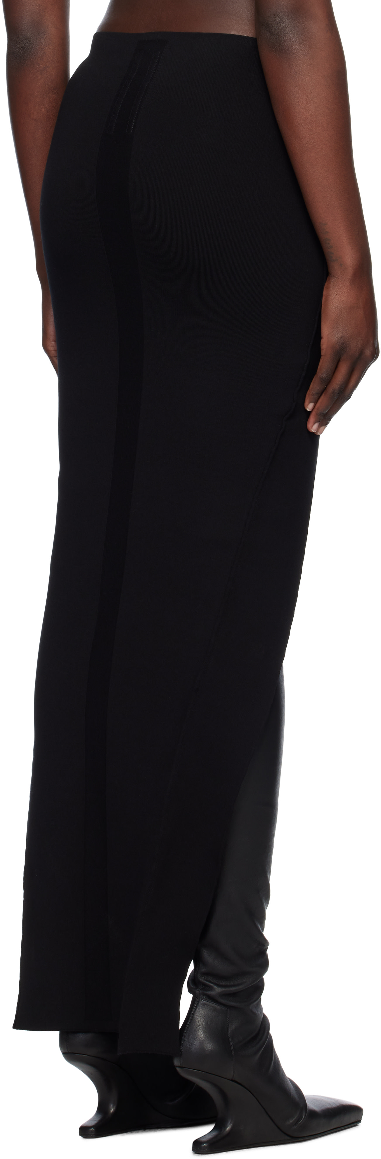 Rick Owens: Black Hollywood Theresa Midi Skirt | SSENSE