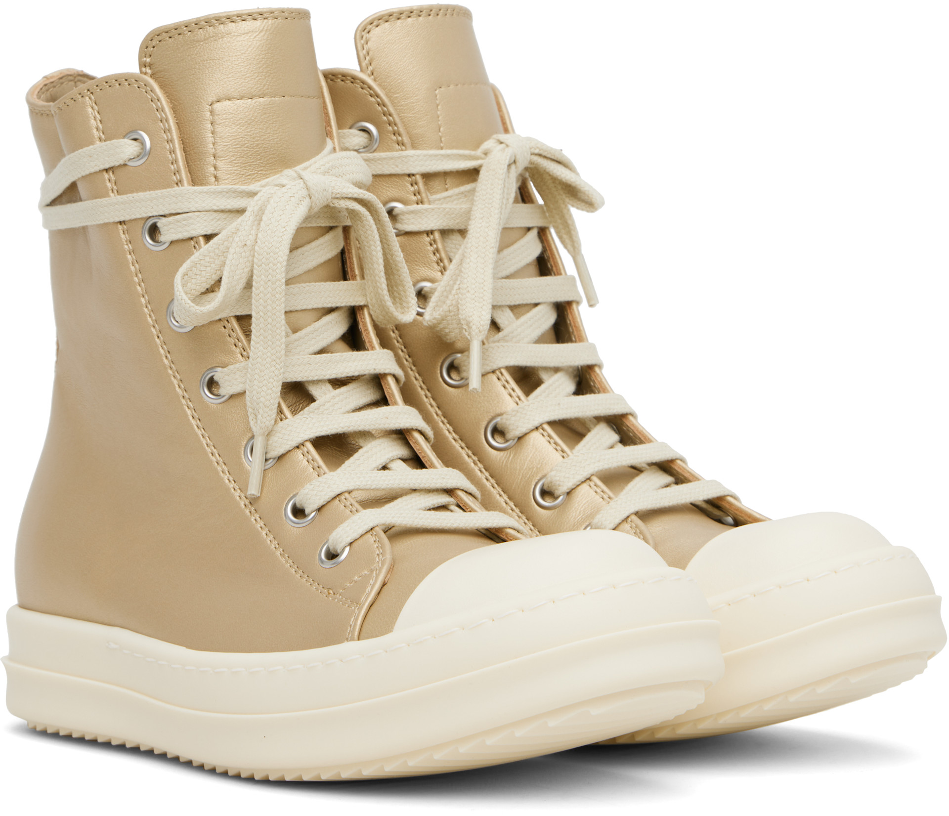 Rick Owens - Baskets dorées - Hollywood