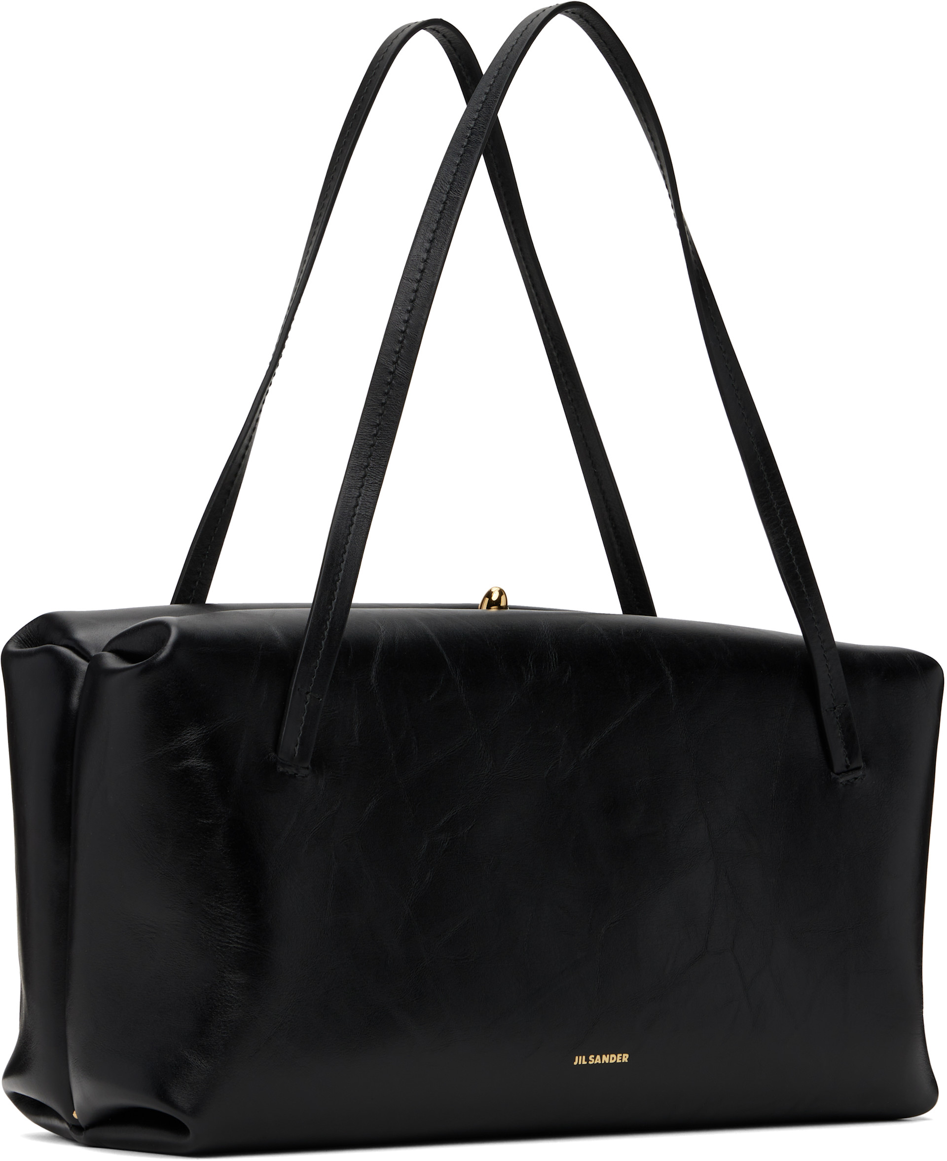 Jil Sander: Black Goji Pillow Medium Bag | SSENSE