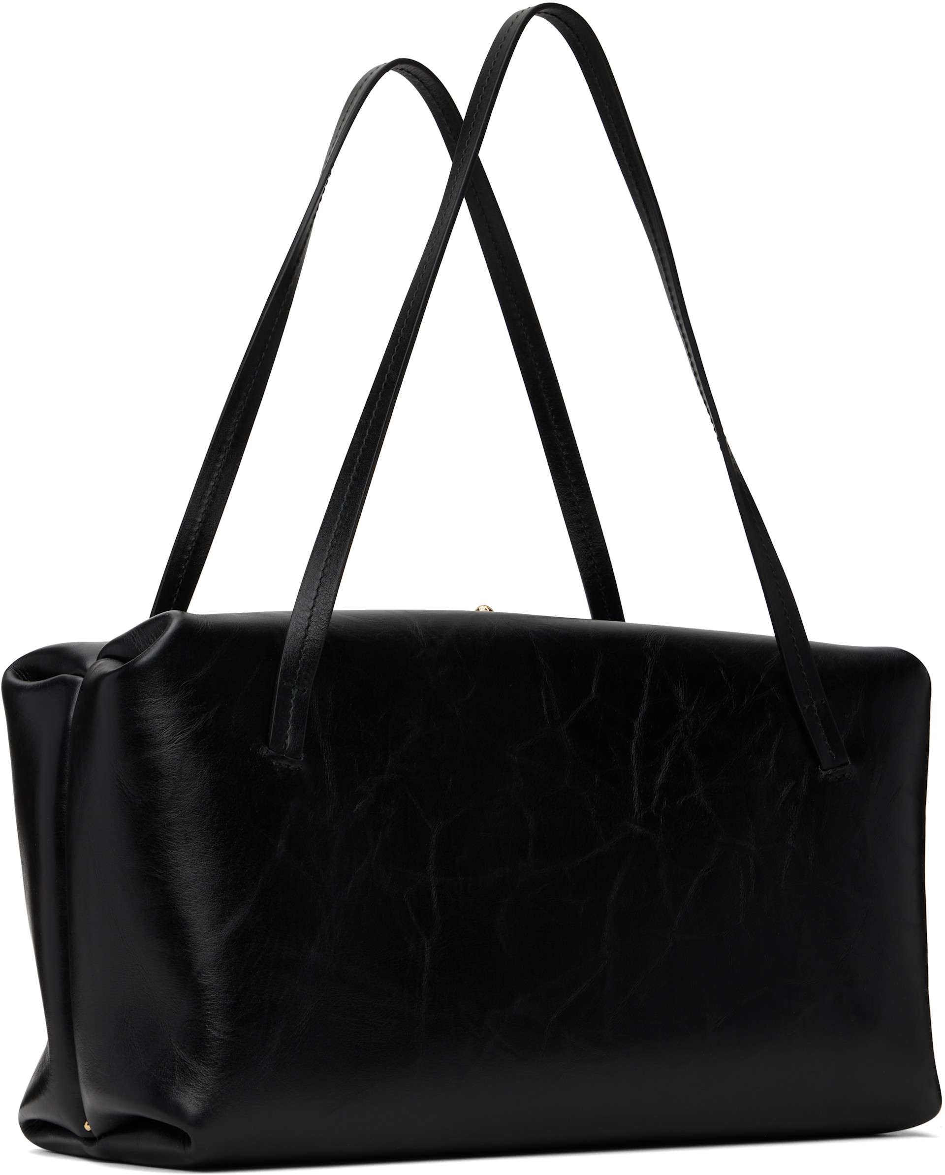 Jil Sander: Black Goji Pillow Medium Bag | SSENSE
