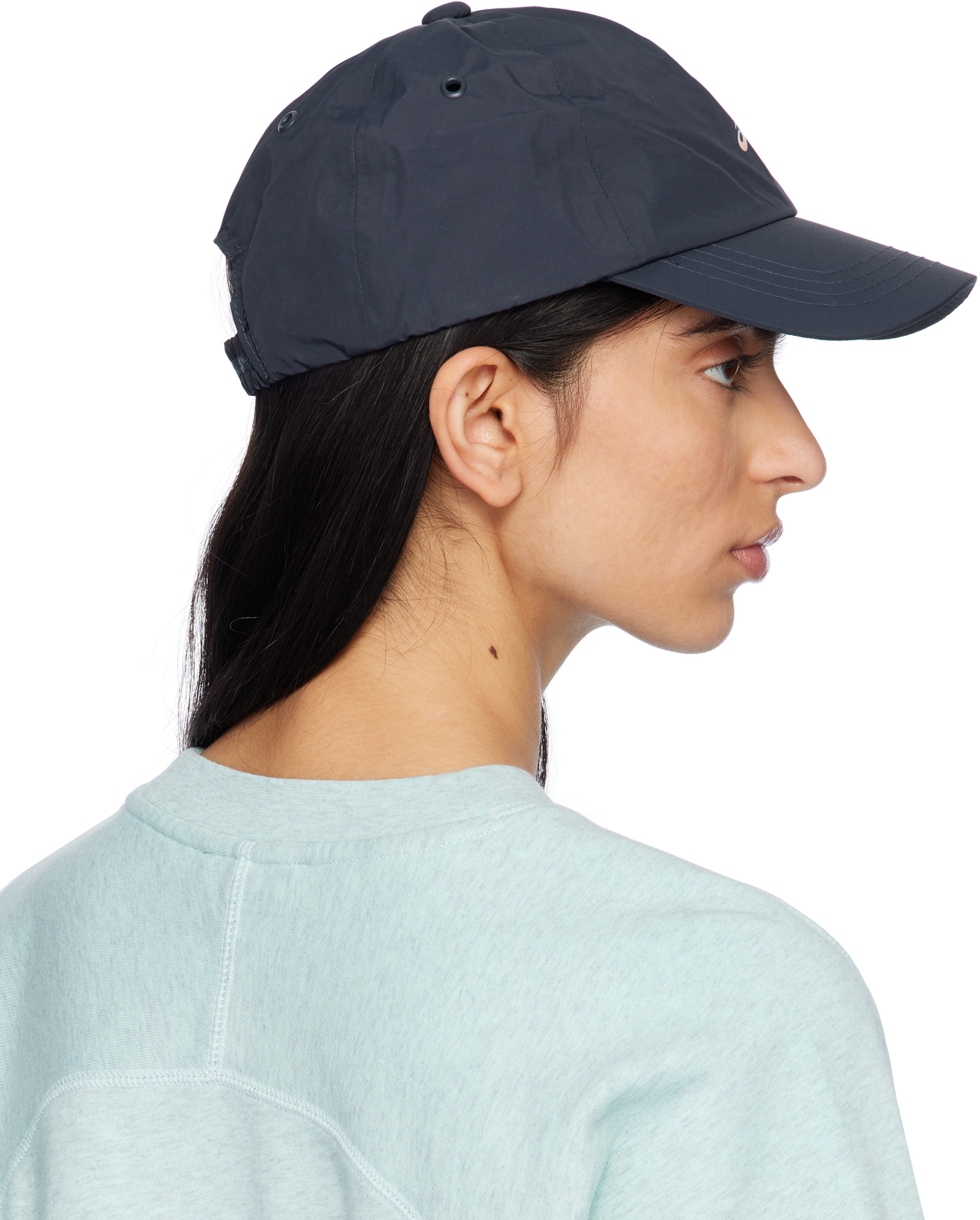 A.P.C.: ネイビー ASICSエディション Charlie ベースボールキャップ A.P.C.: ネイビー ASICSエディション Charlie ベースボールキャップ