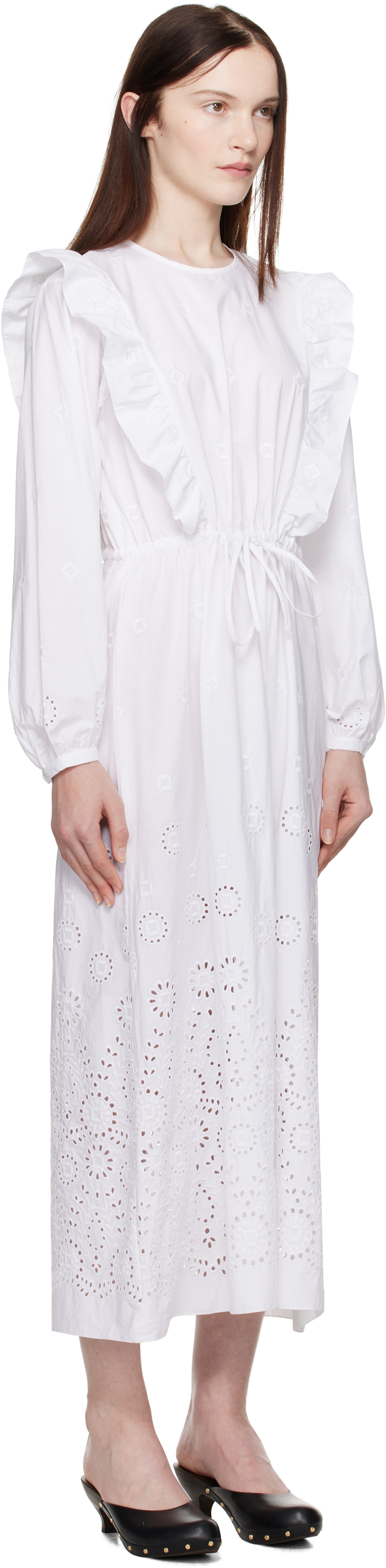 A.P.C. - Robe midi Ginger blanche