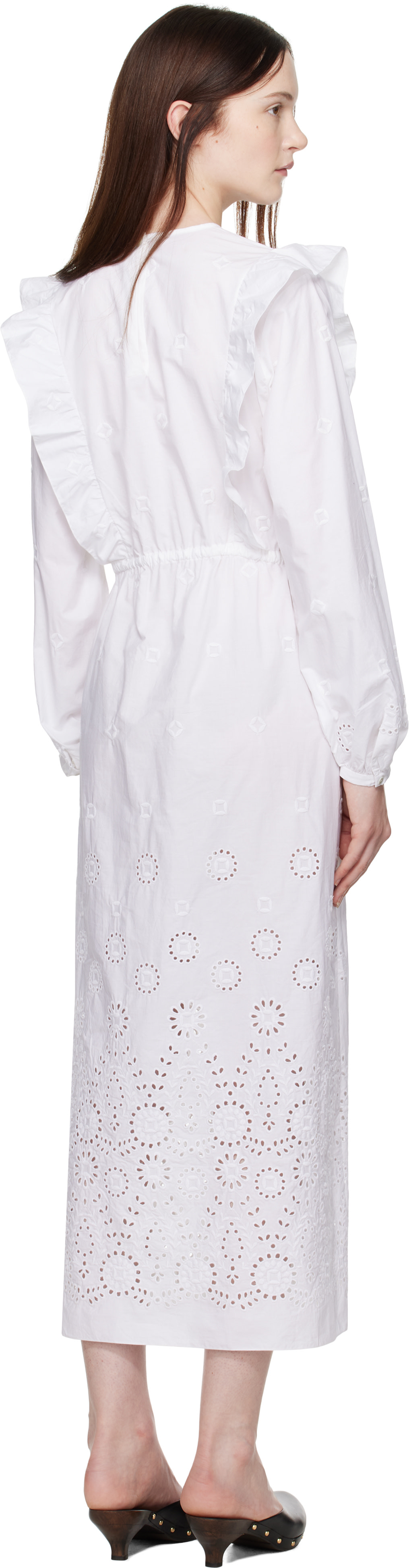 A.P.C. - Robe midi Ginger blanche