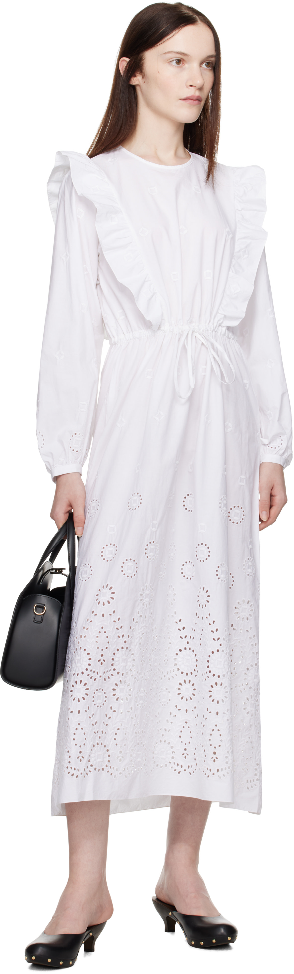 A.P.C. - Robe midi Ginger blanche