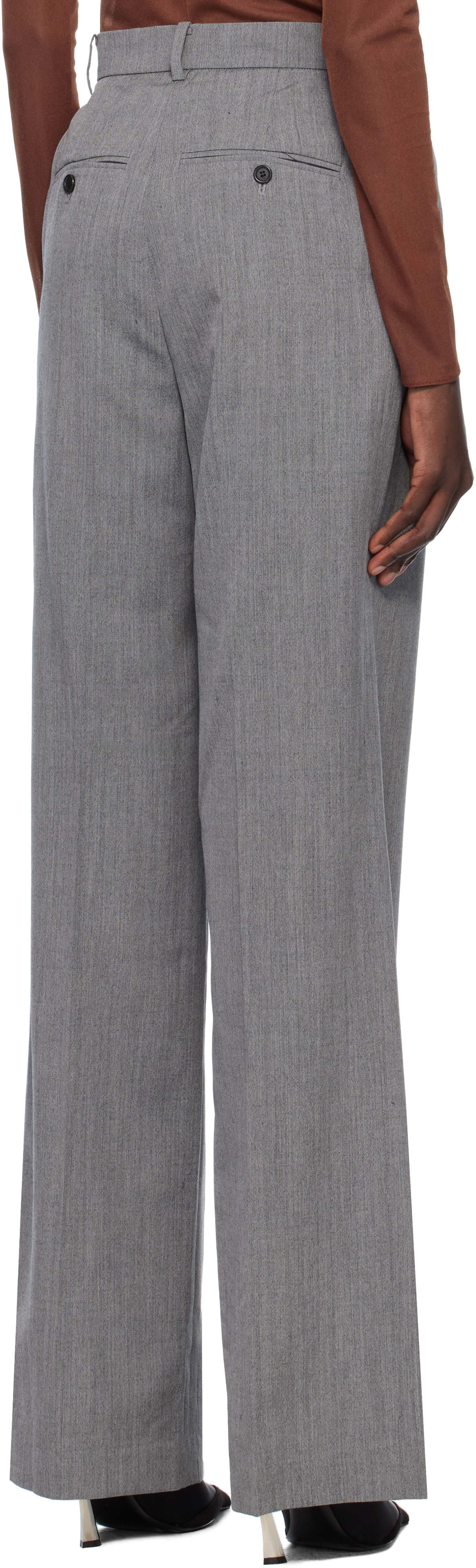 Pushbutton - Pantalon gris à hanches rembourrées