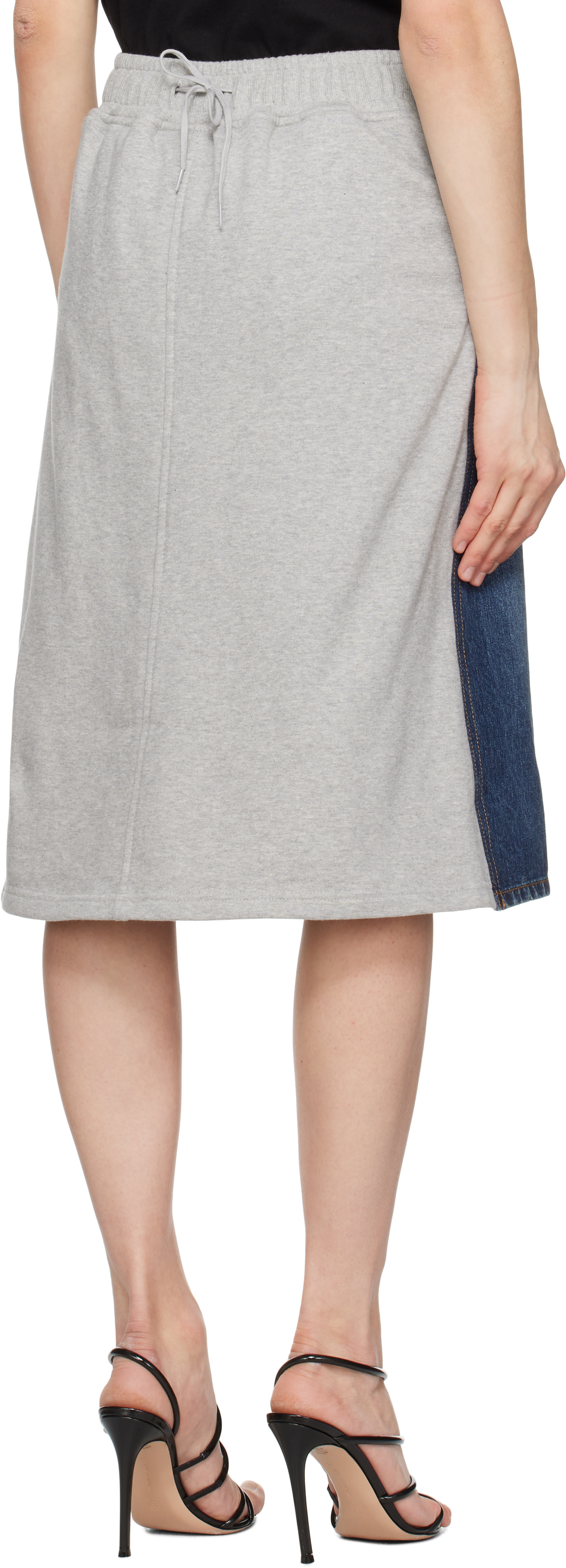 Pushbutton - Jupe-short bleue à panneaux