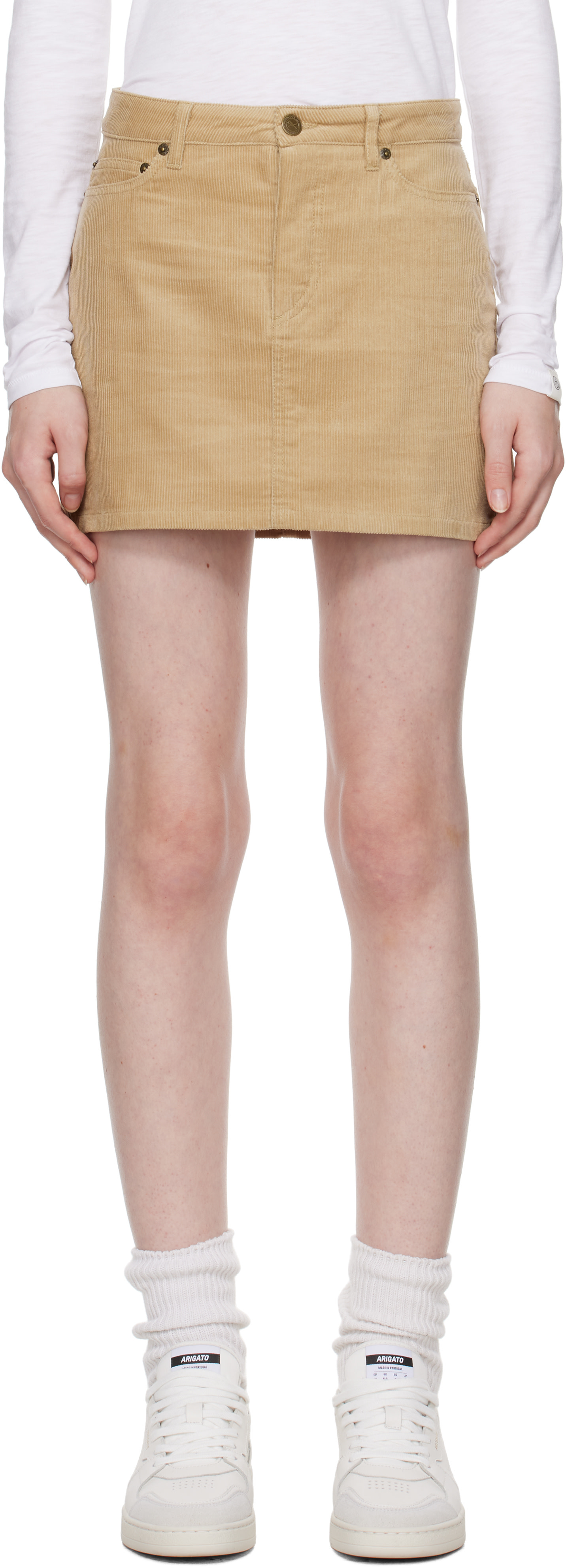 A.P.C. - Minijupe beige