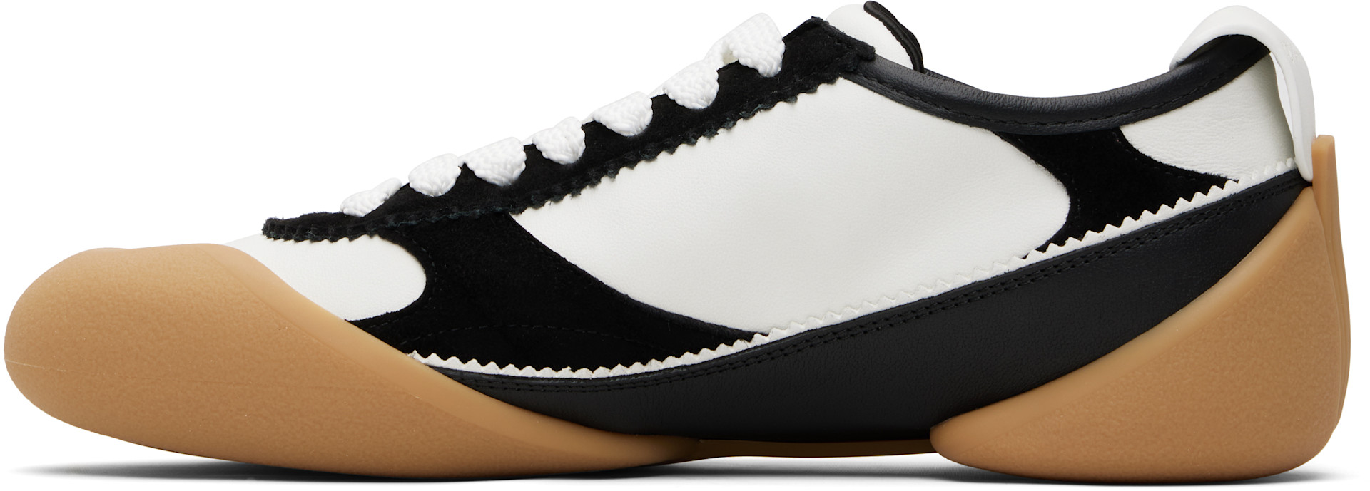 McQueen: White & Black Flexion Sneakers | SSENSE