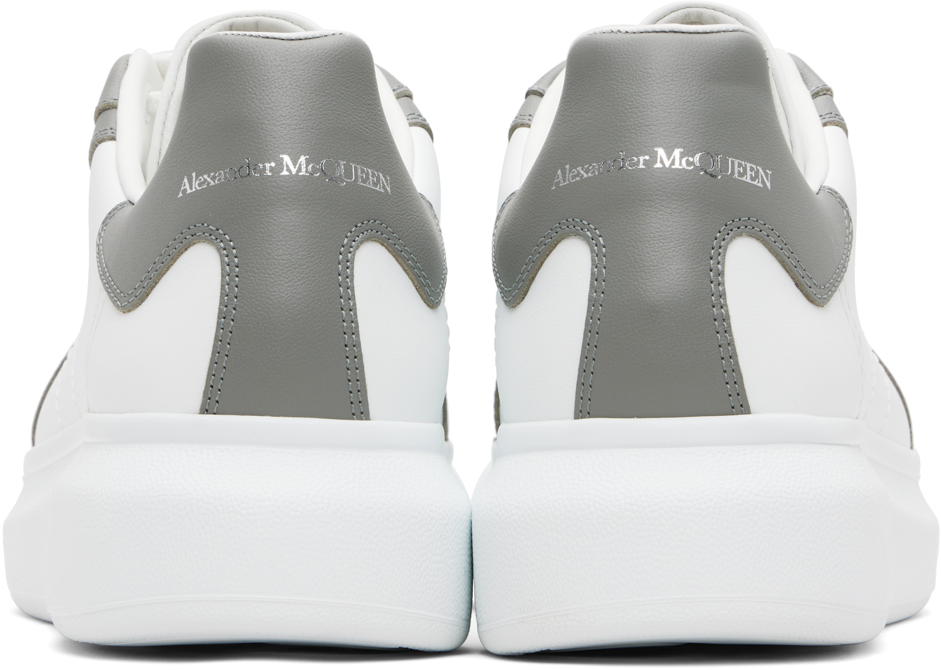 McQueen - Baskets rétro Oversized blanc et gris
