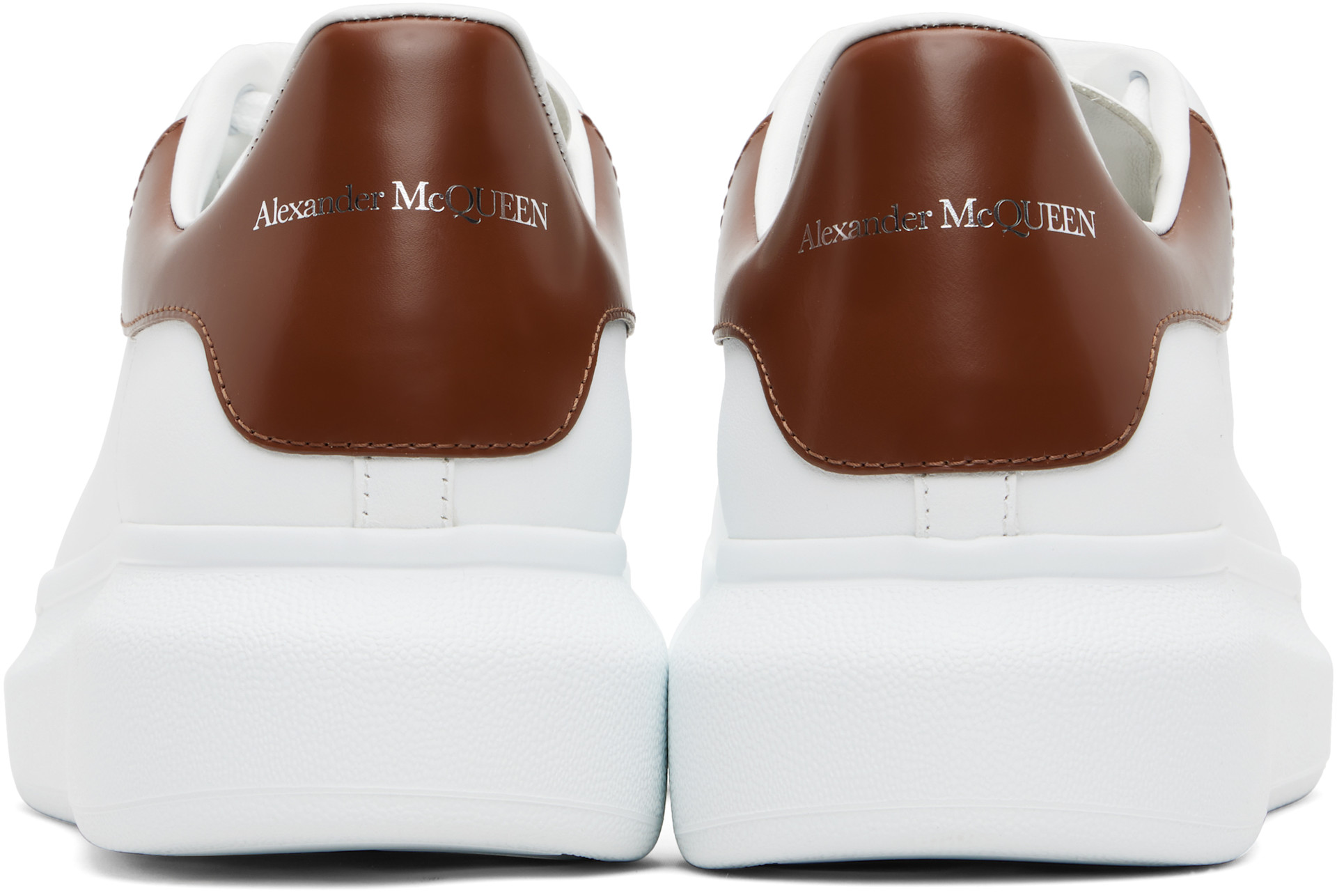 McQueen - 화이트 & 브라운 오버사이즈 스니커즈
