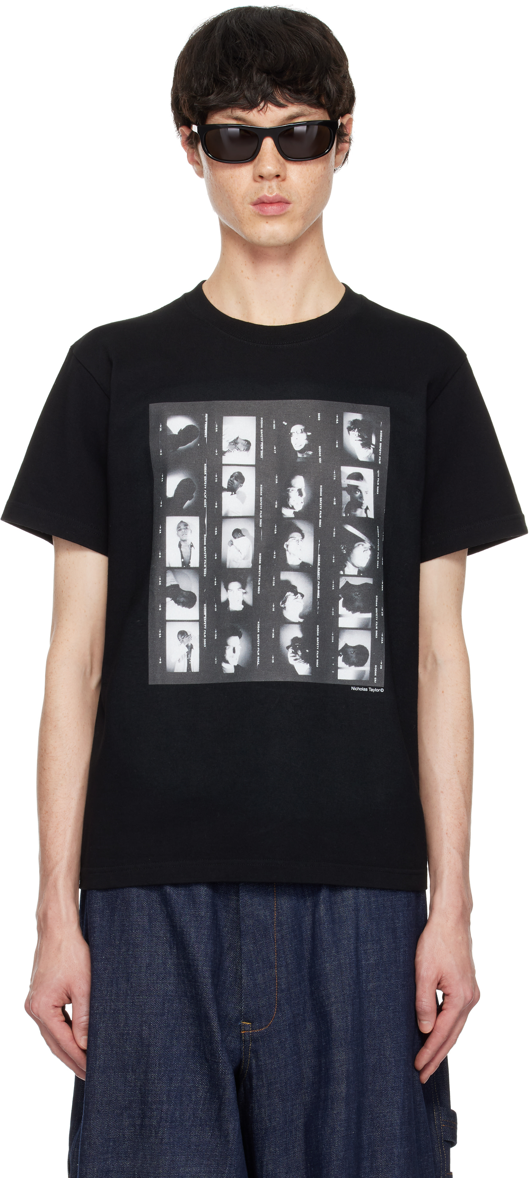 International Gallery BEAMS: ブラック フォトプリント Tシャツ