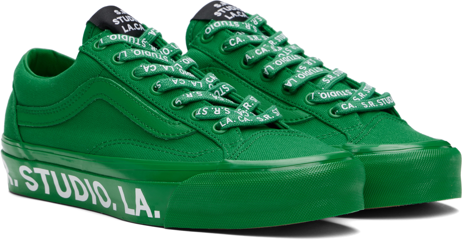 S.R. STUDIO. LA. CA. - Baskets Old Skool Reissue 36 vertes à semelle Vibram® édition Vans - OTW