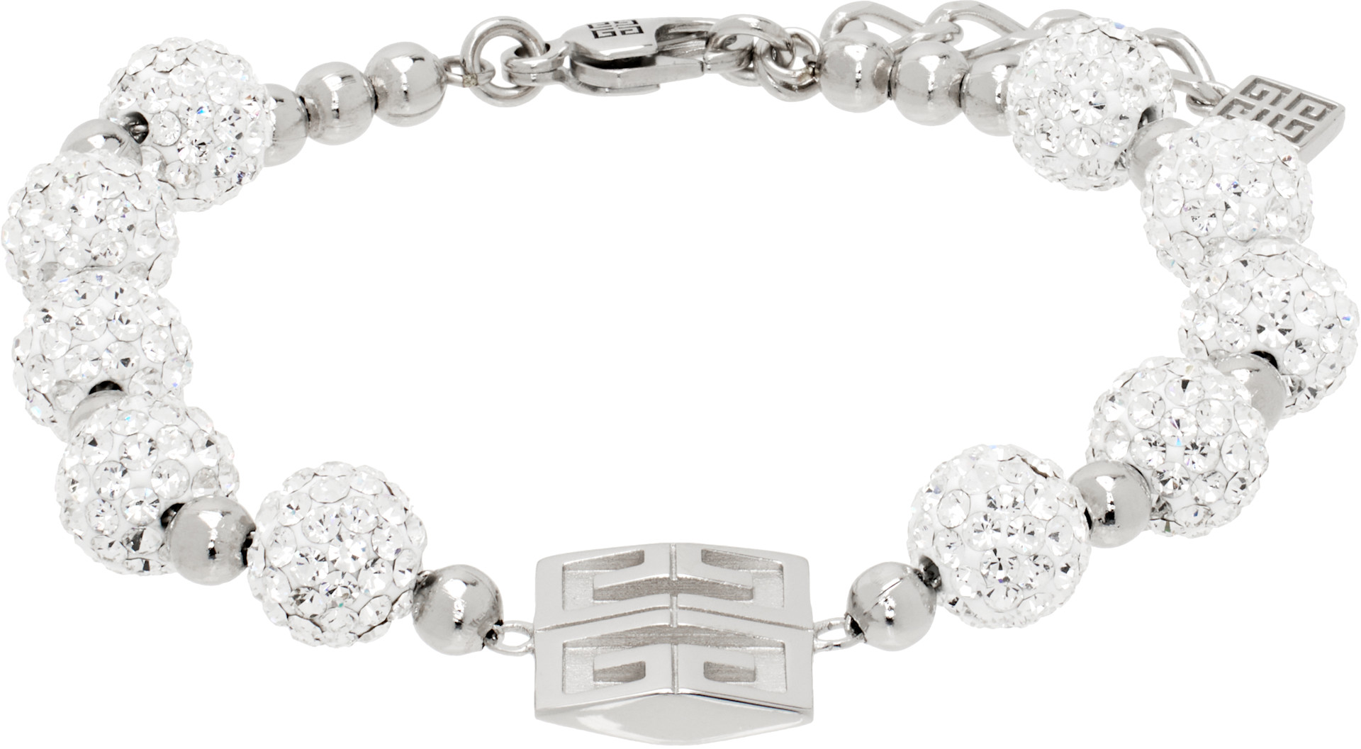 Givenchy - Bracelet argenté à ferrure à logo 4G