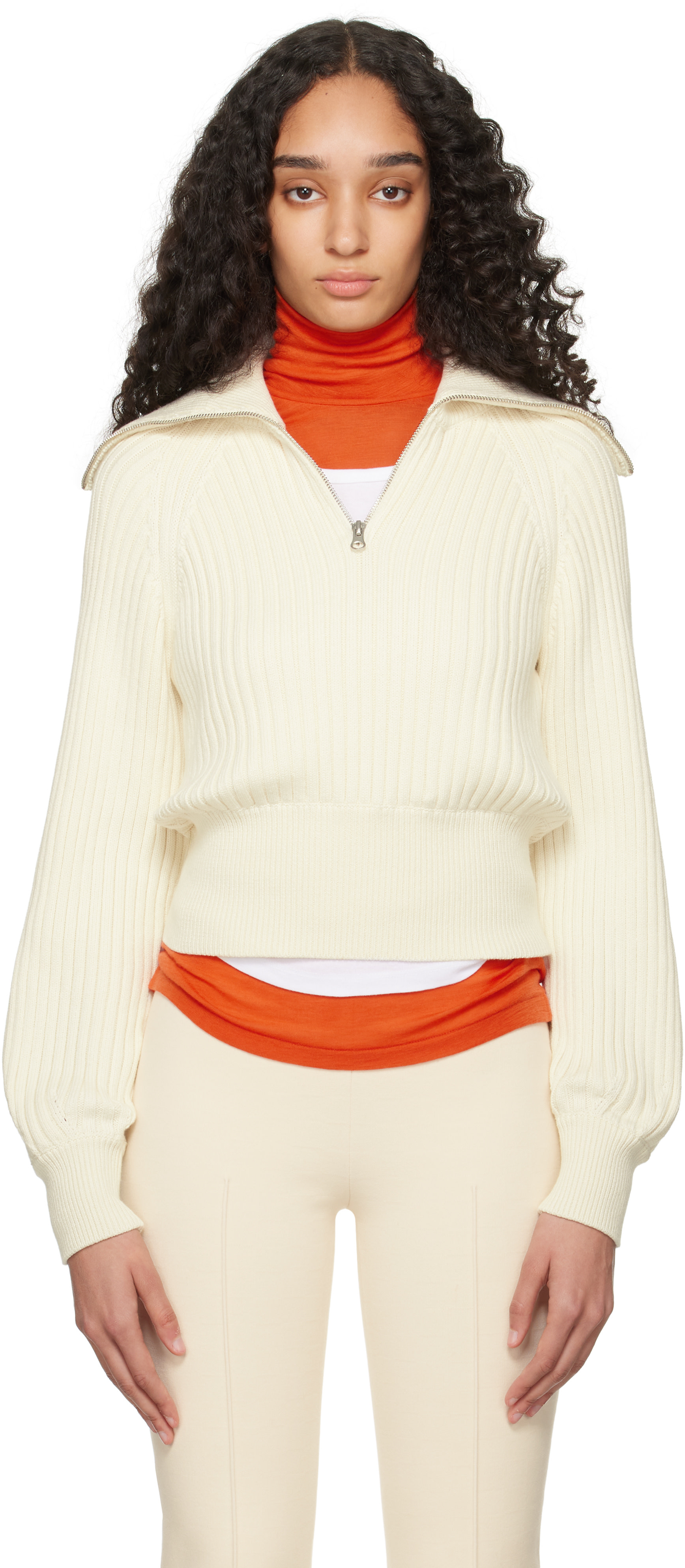 High Sport - Pull Chester blanc cassé