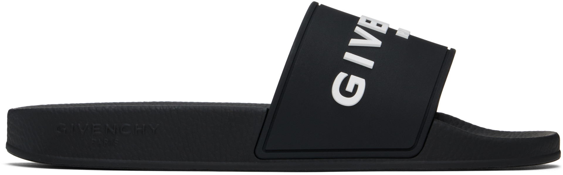 Givenchy - Black Rubber Pool Slides