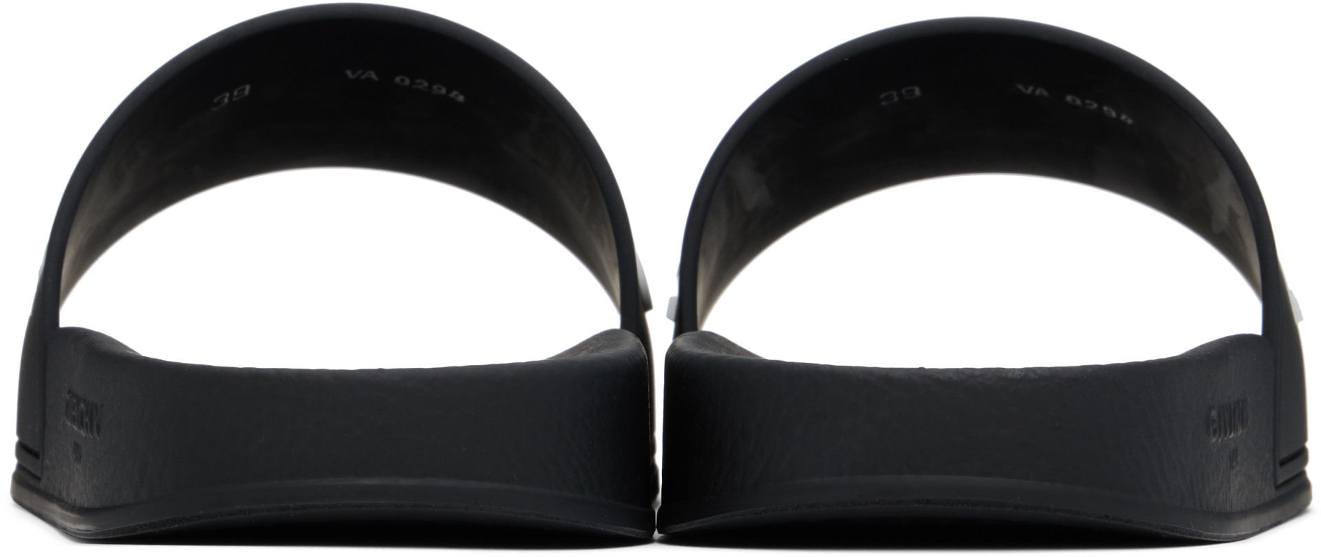 Givenchy - Black Rubber Pool Slides