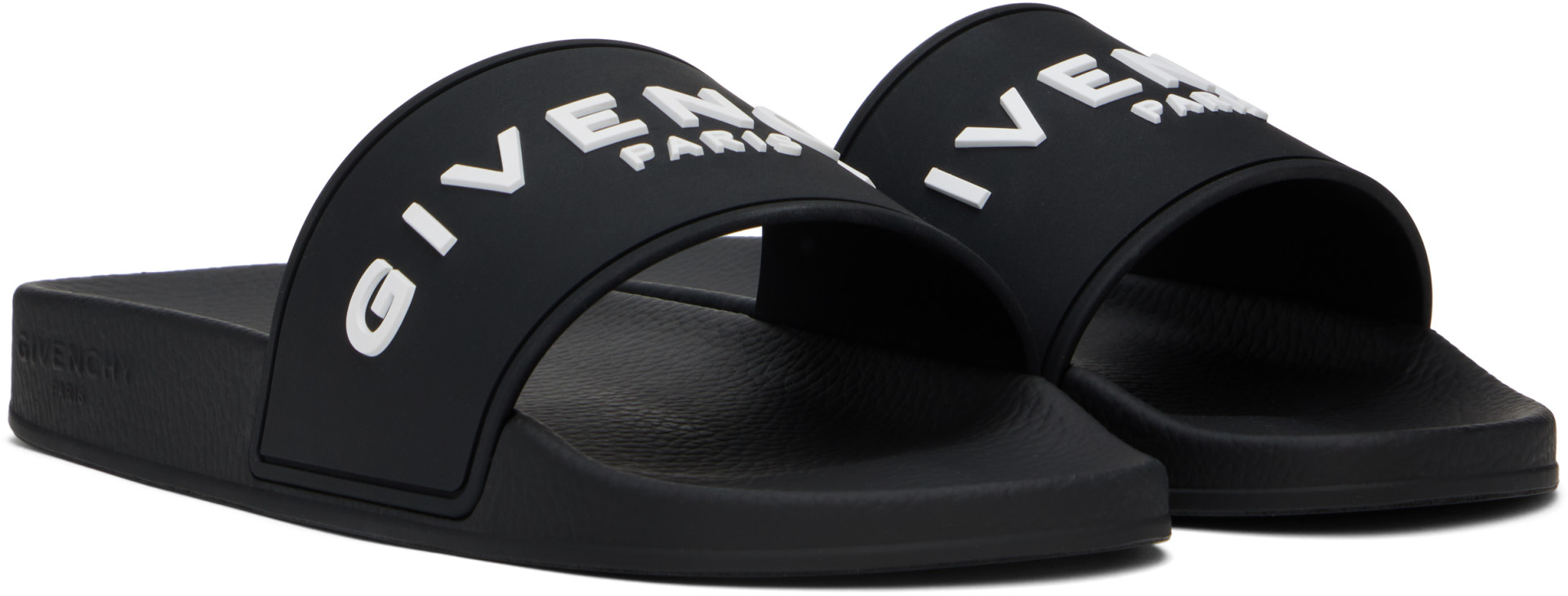 Givenchy - Black Rubber Pool Slides