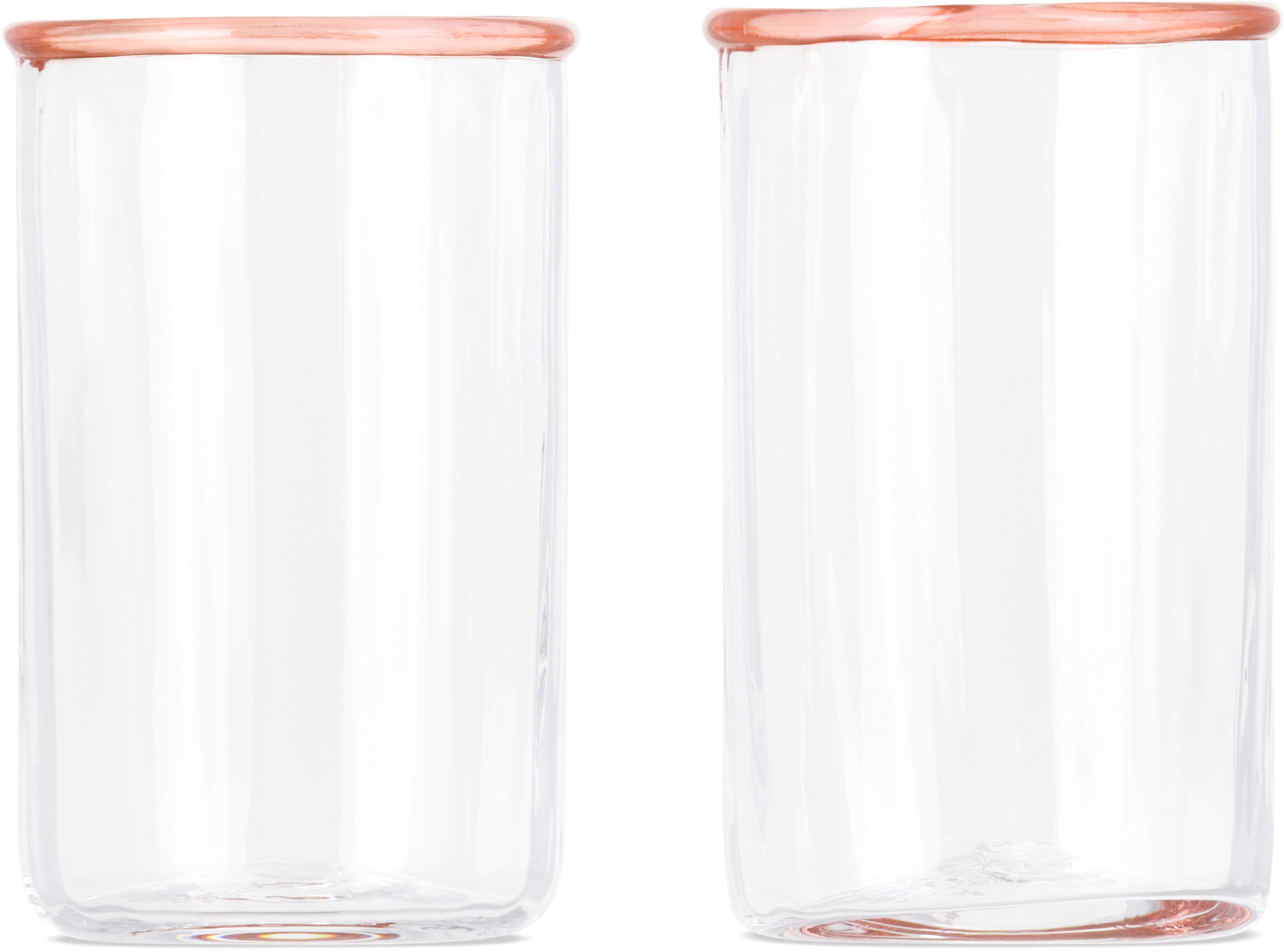 Akua Objects - Ensemble de petits verres à contour rose - Peter