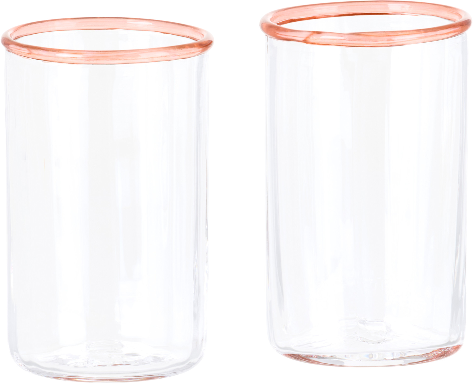 Akua Objects - Ensemble de petits verres à contour rose - Peter