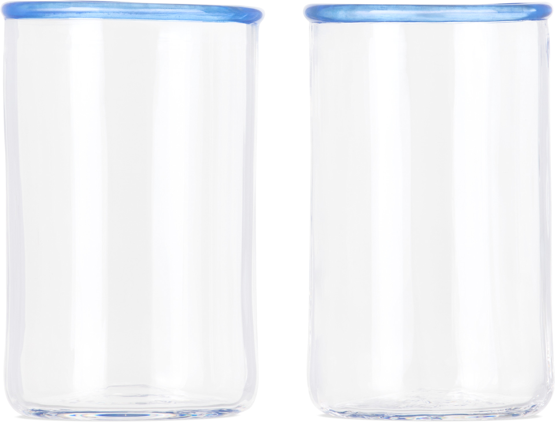 Akua Objects - Ensemble de petits verres à contour bleu - Peter