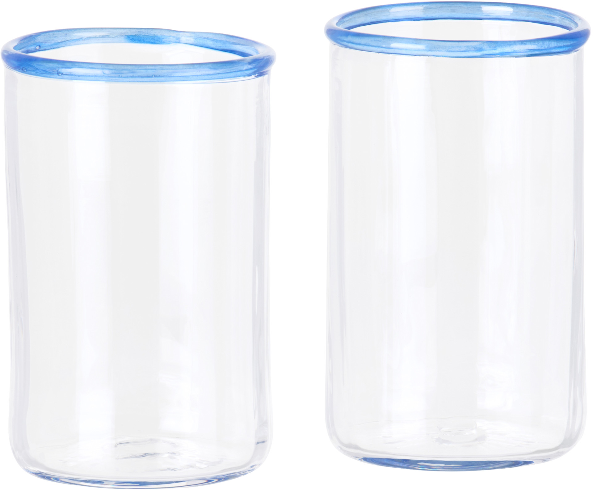 Akua Objects - Ensemble de petits verres à contour bleu - Peter